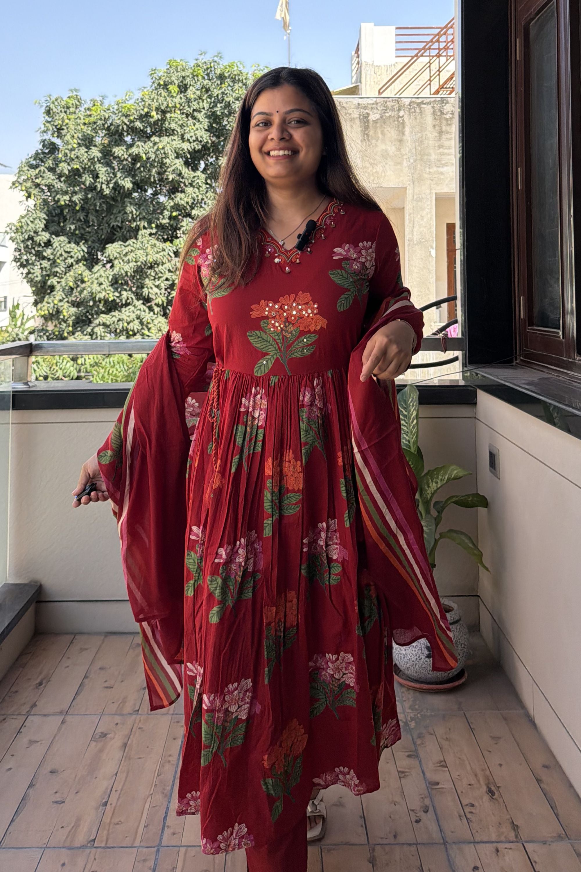 Anarkali Dupatta Set