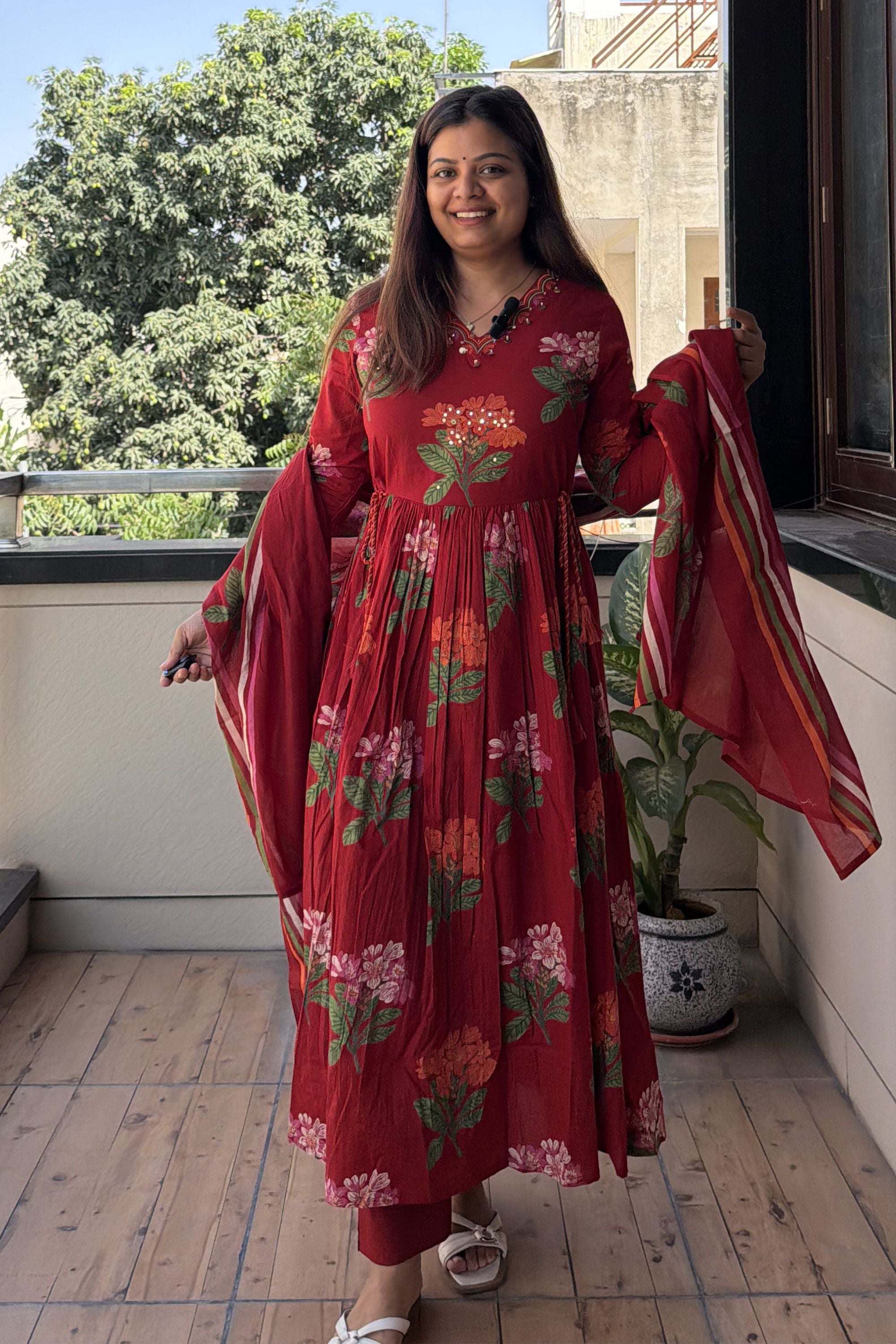 Anarkali Dupatta Set
