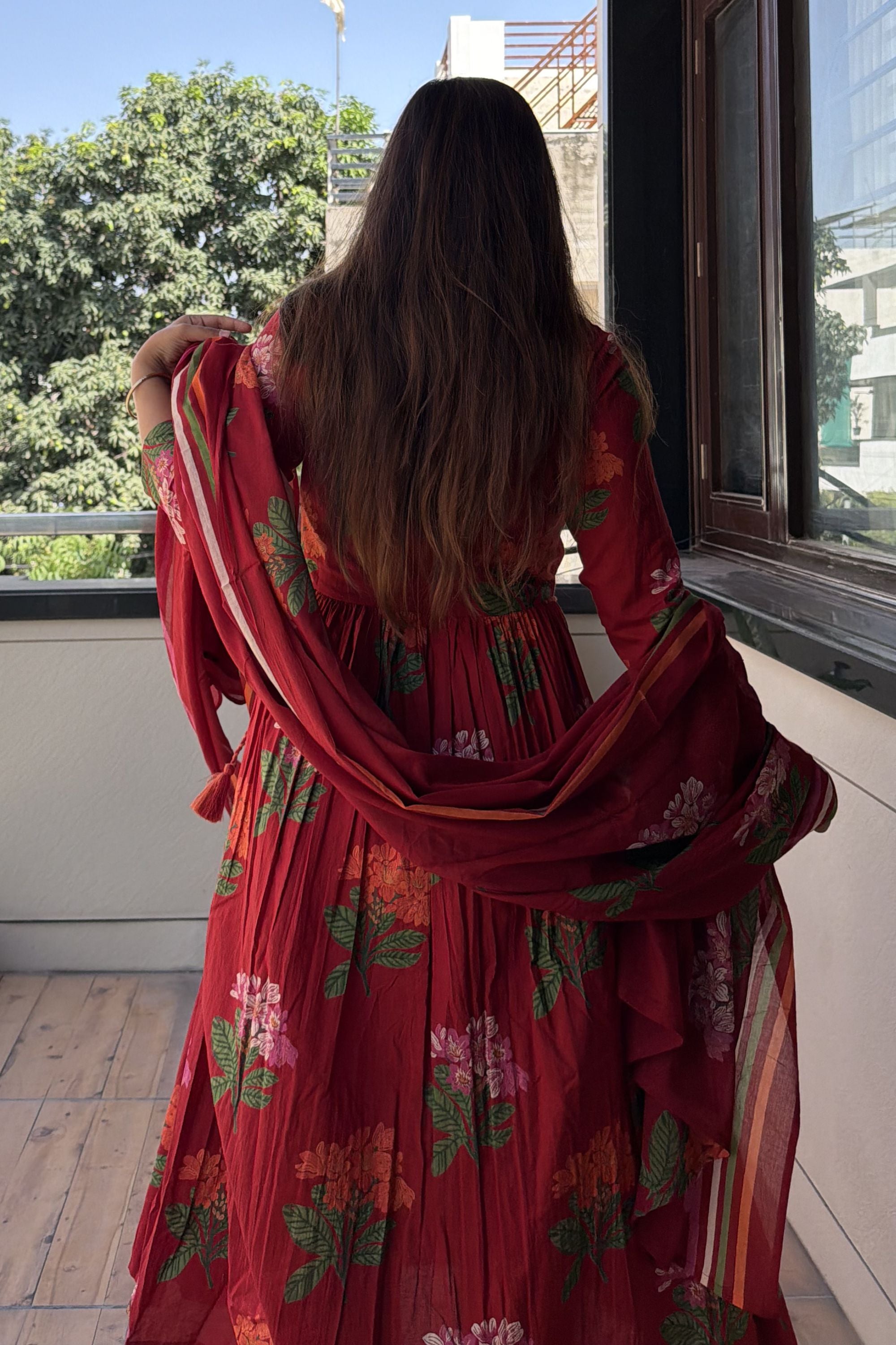 Anarkali Dupatta Set