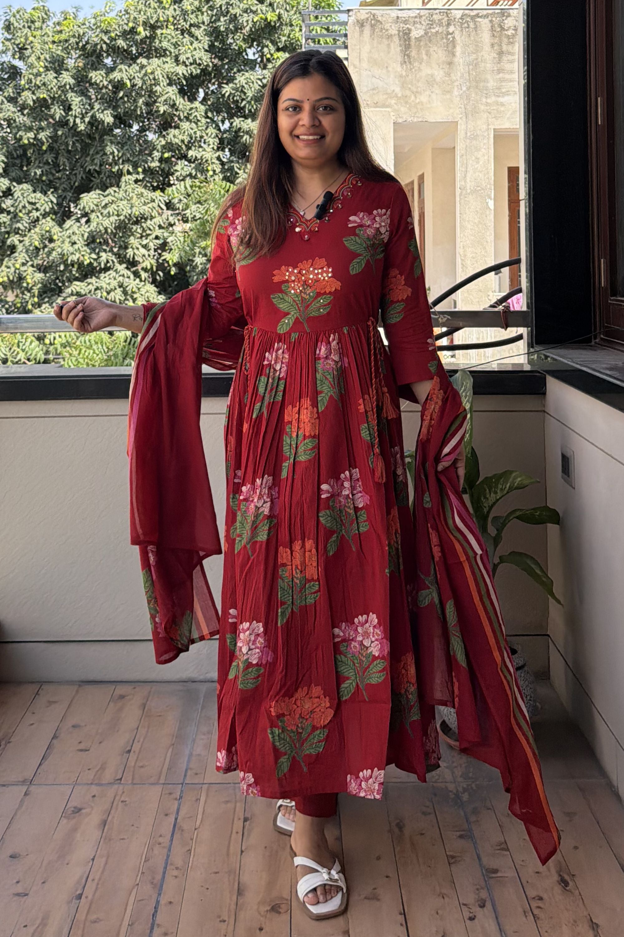 Anarkali Dupatta Set