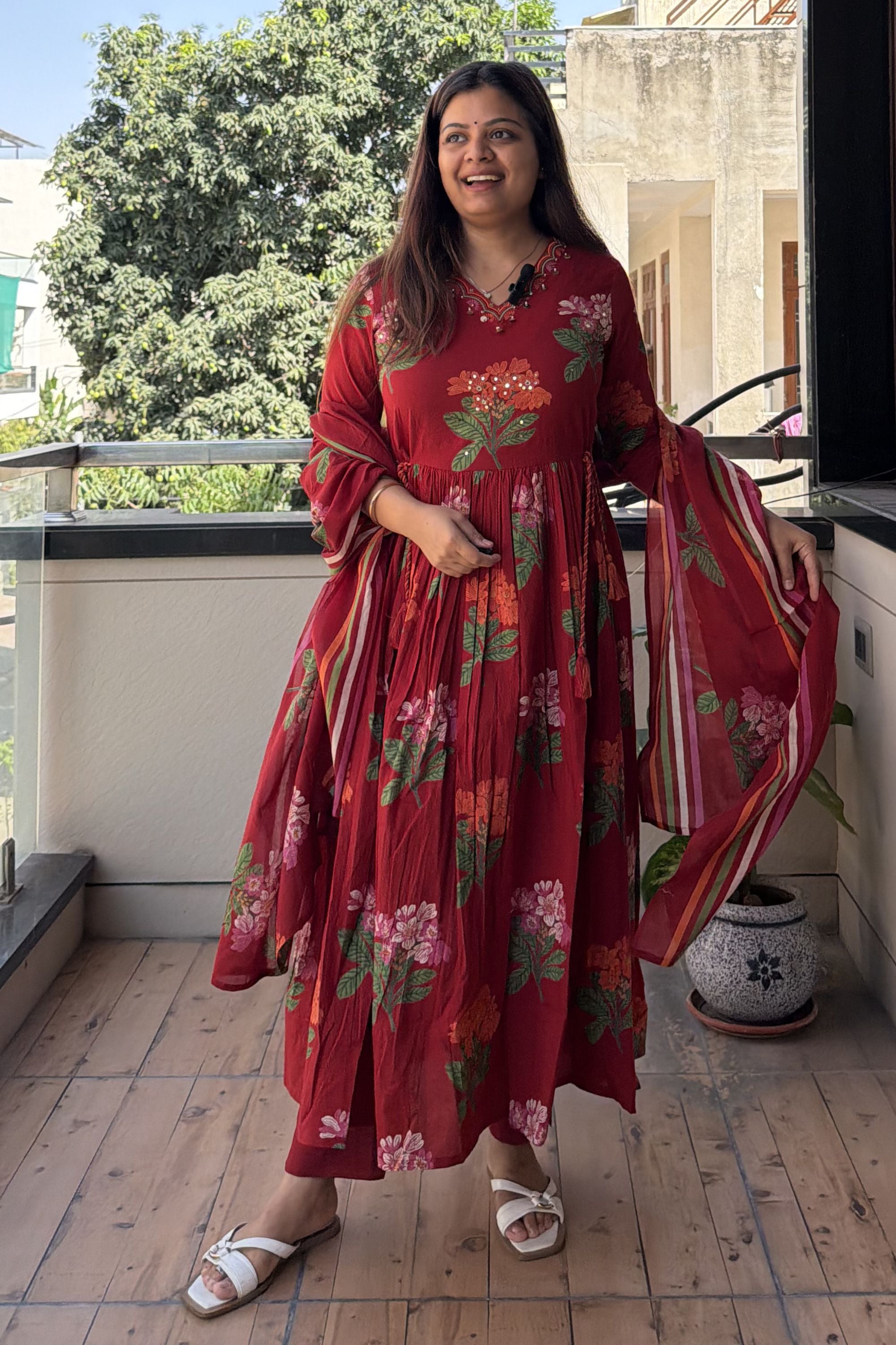 Anarkali Dupatta Set