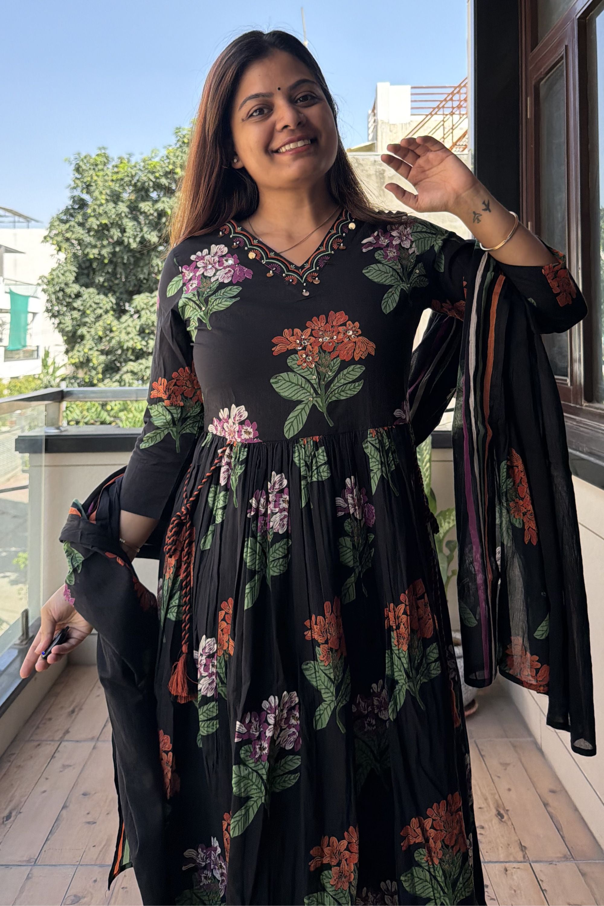 Anarkali Dupatta Set