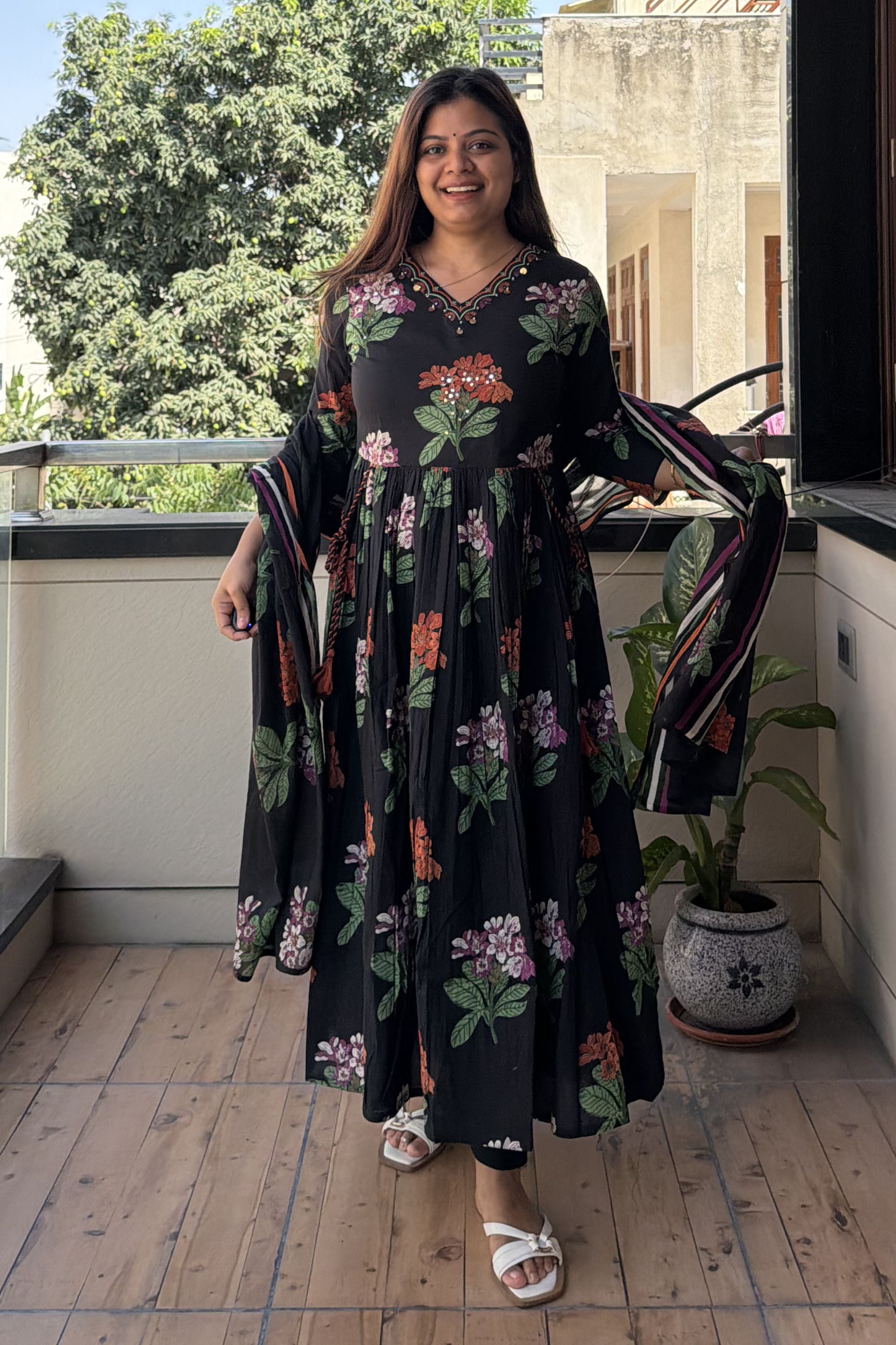 Anarkali Dupatta Set