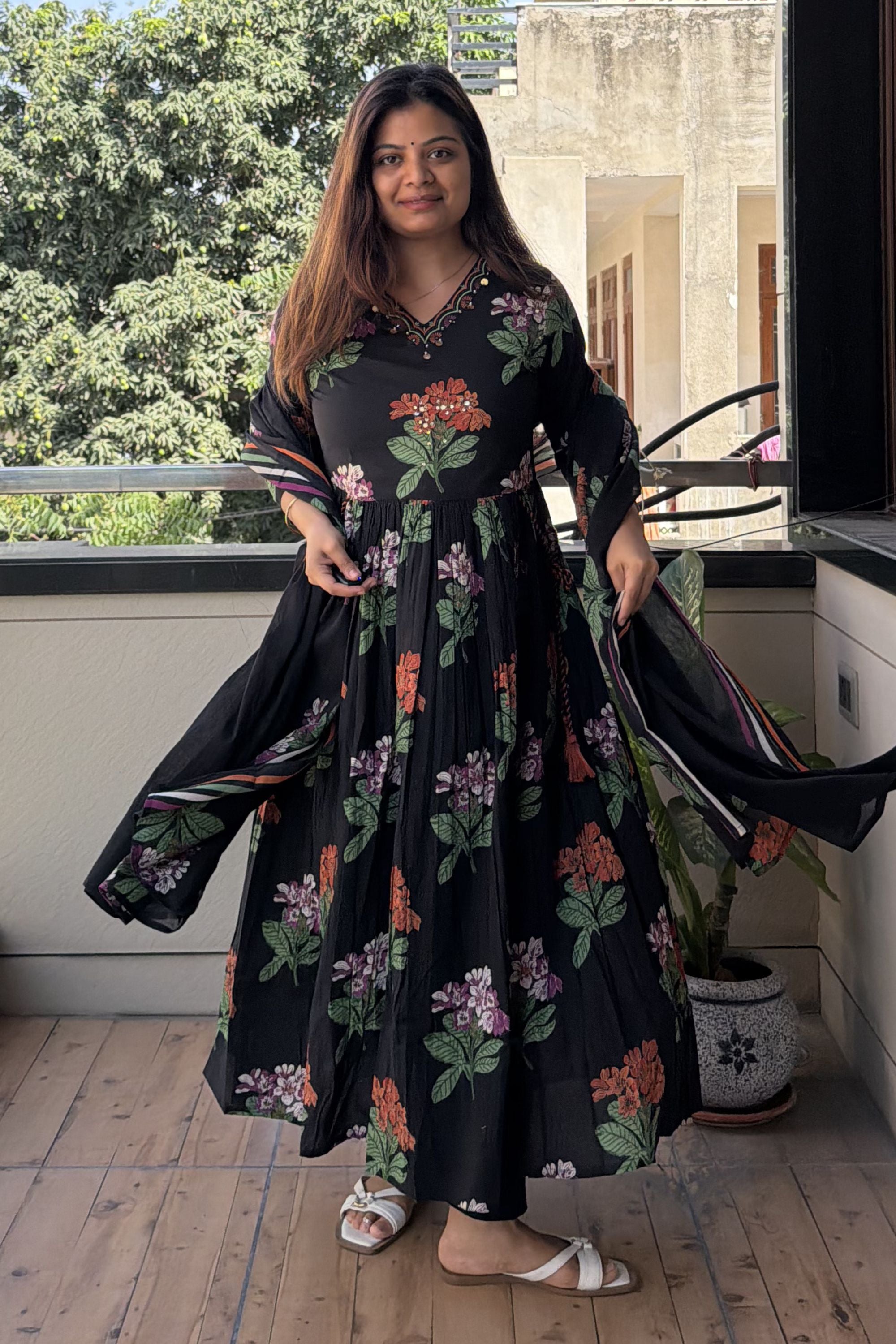 Anarkali Dupatta Set