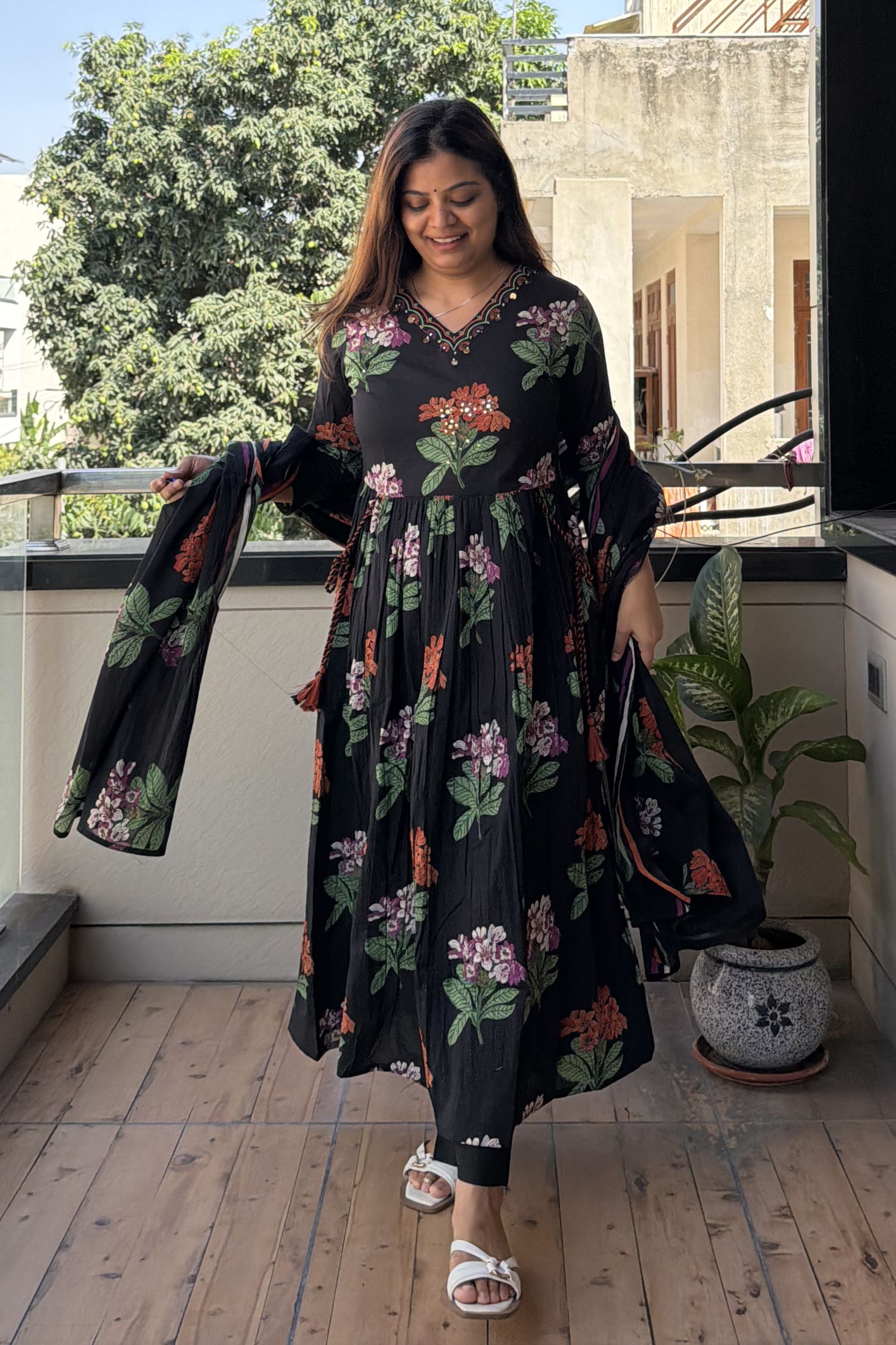 Anarkali Dupatta Set