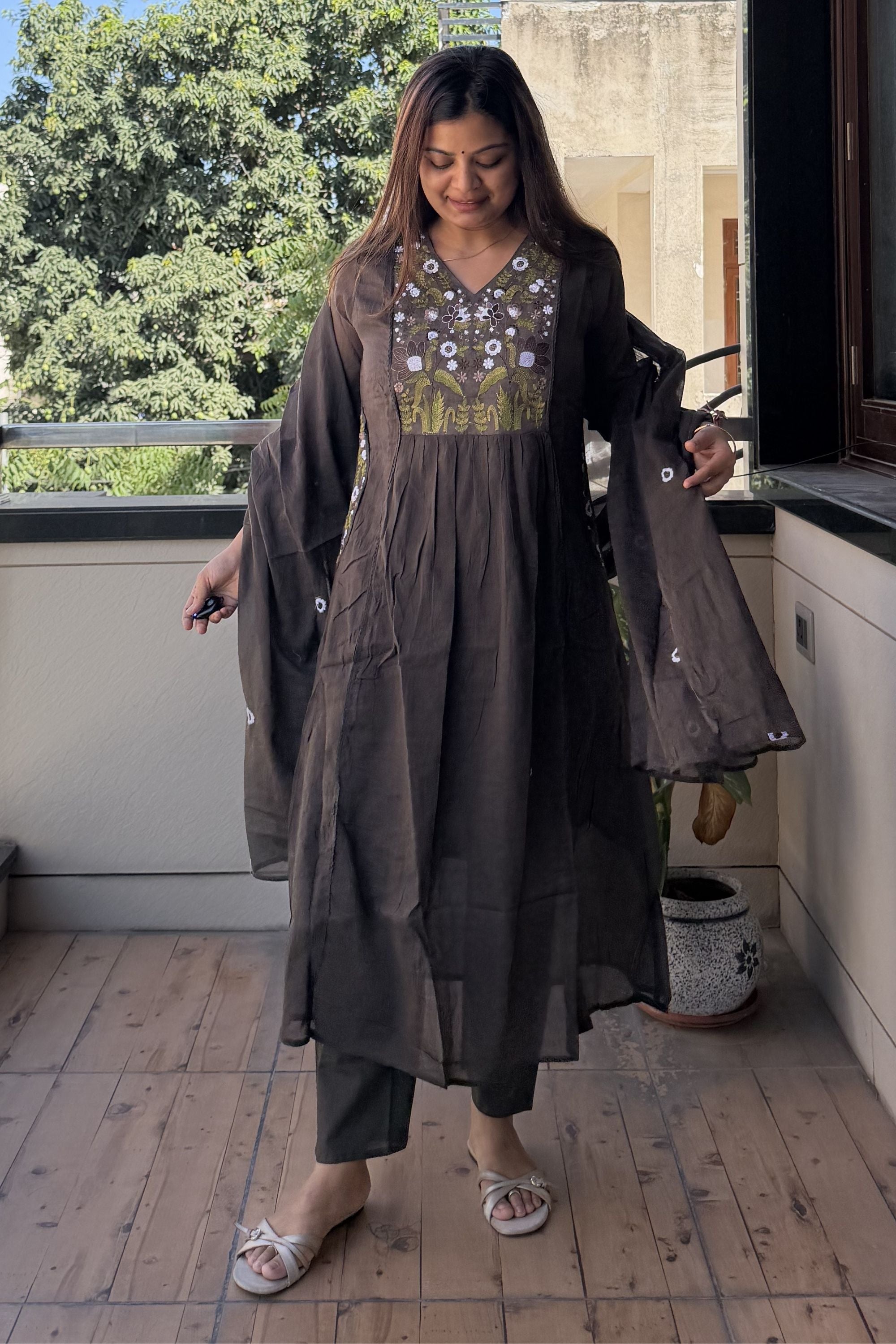 Dupatta Pant Set