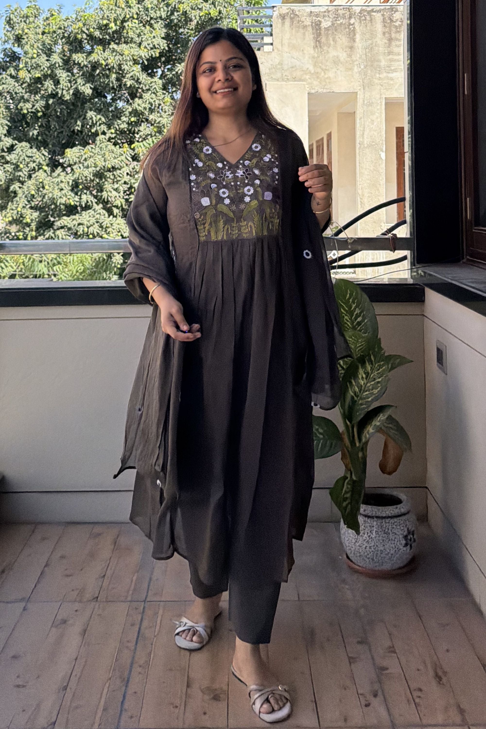 Dupatta Pant Set