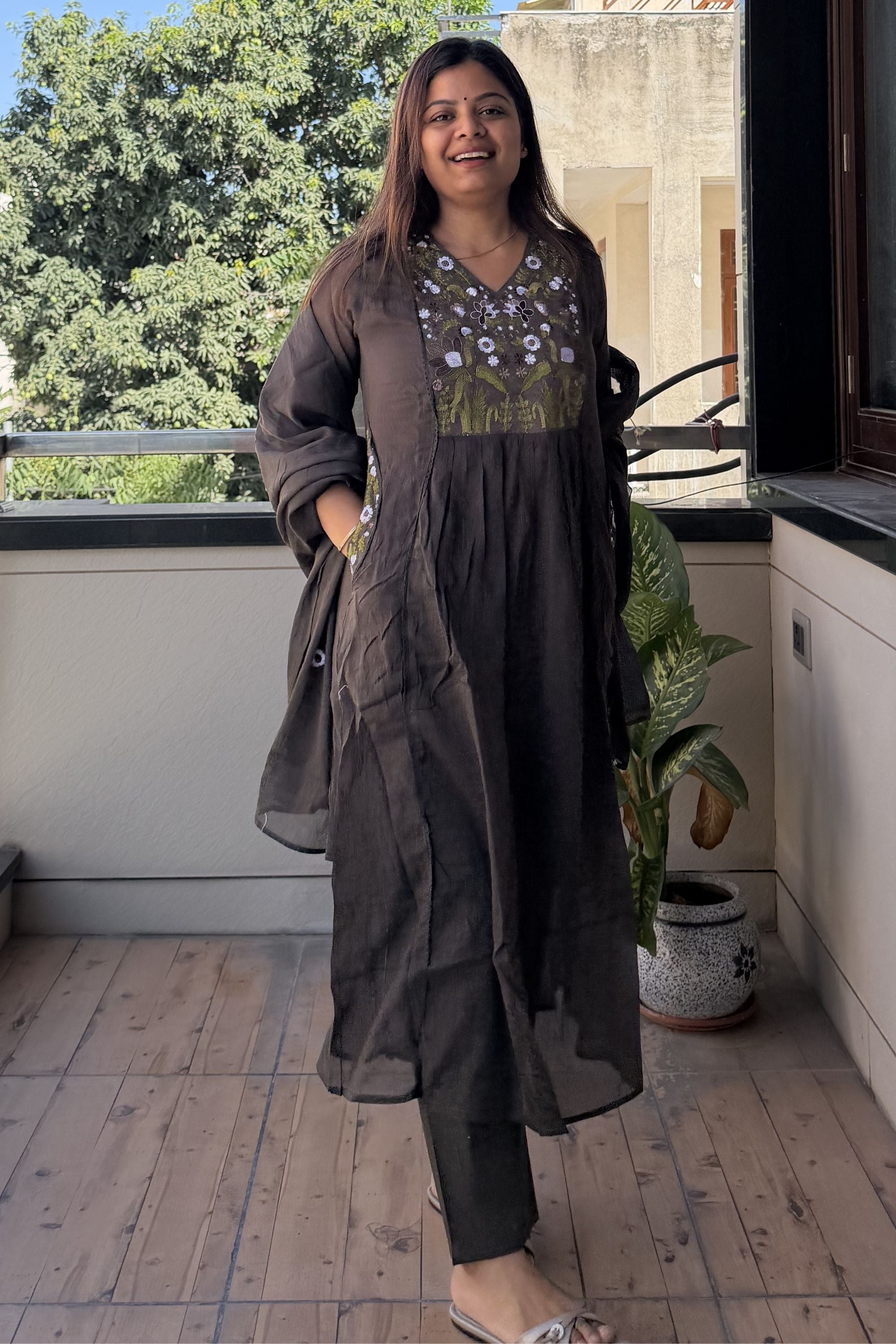 Dupatta Pant Set
