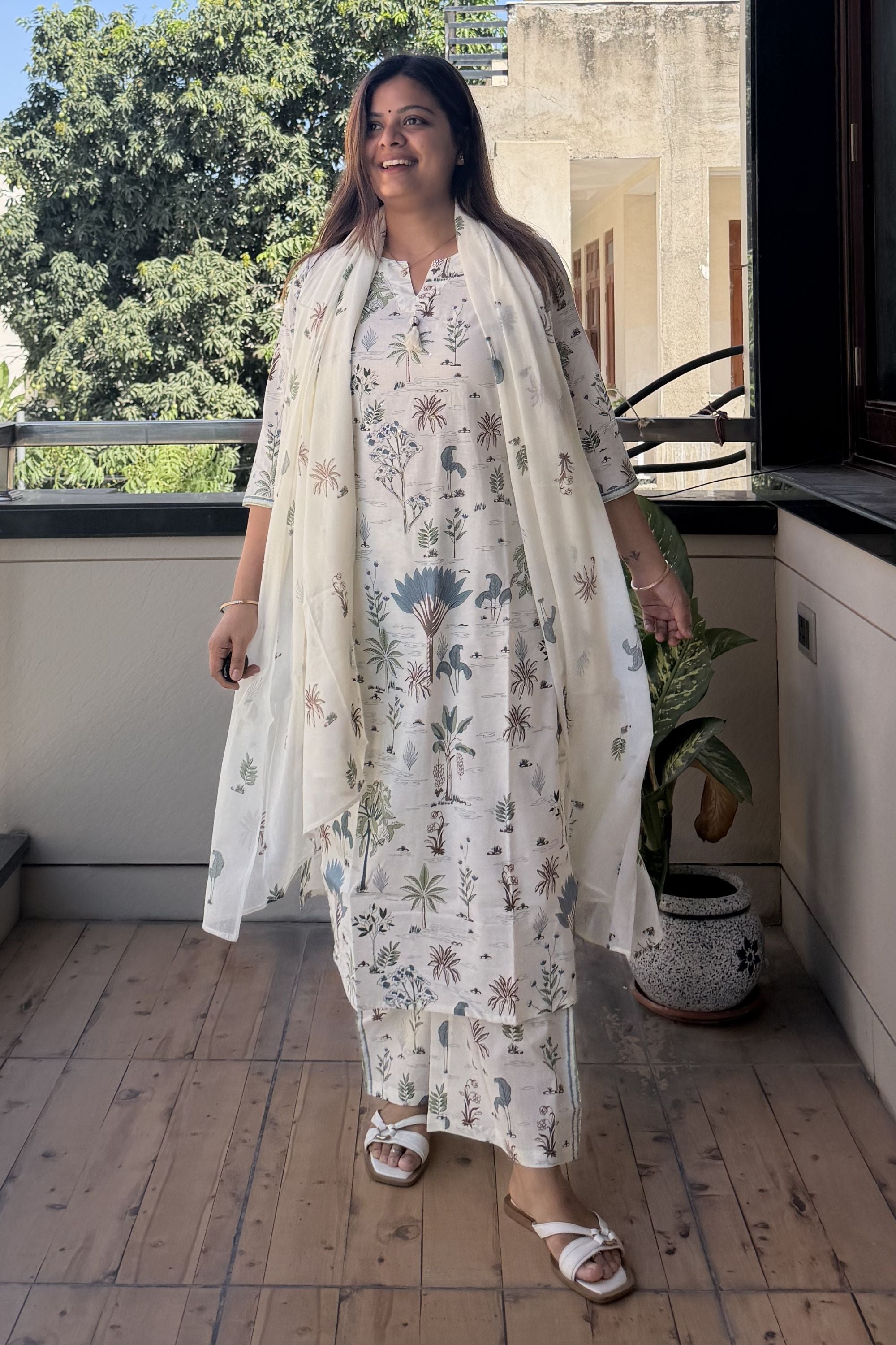 Dupatta Pant Set