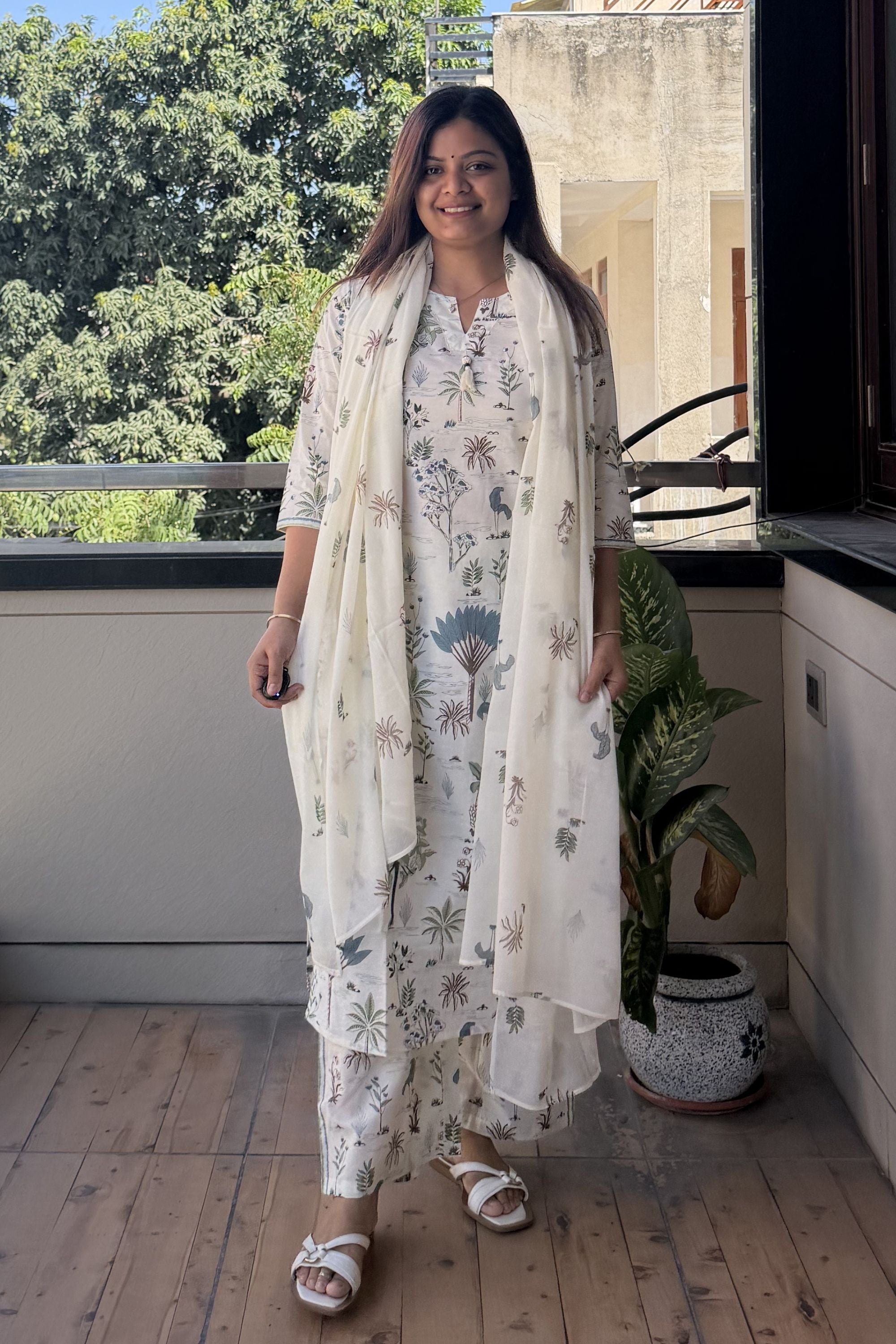 Dupatta Pant Set