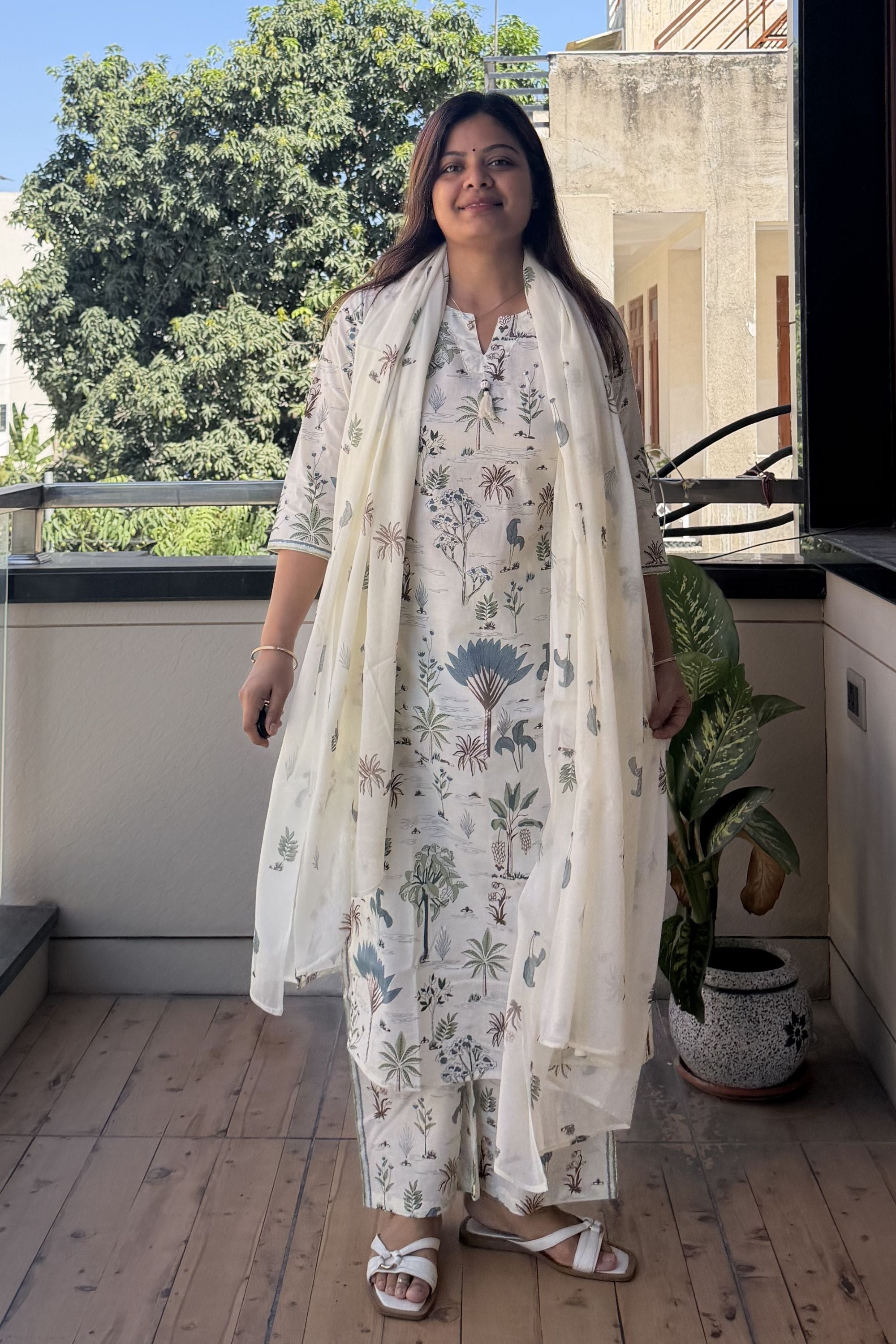 Dupatta Pant Set