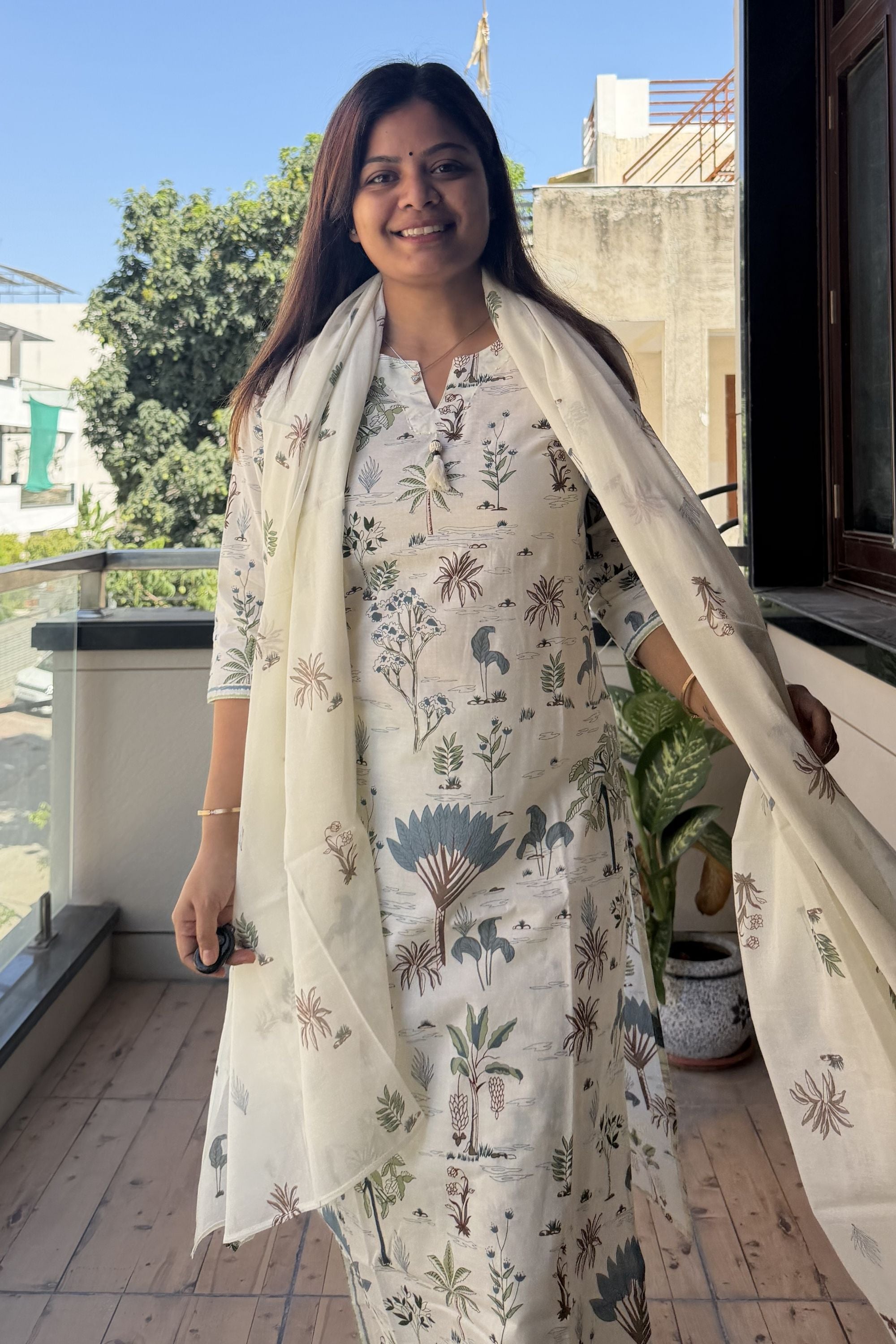 Dupatta Pant Set