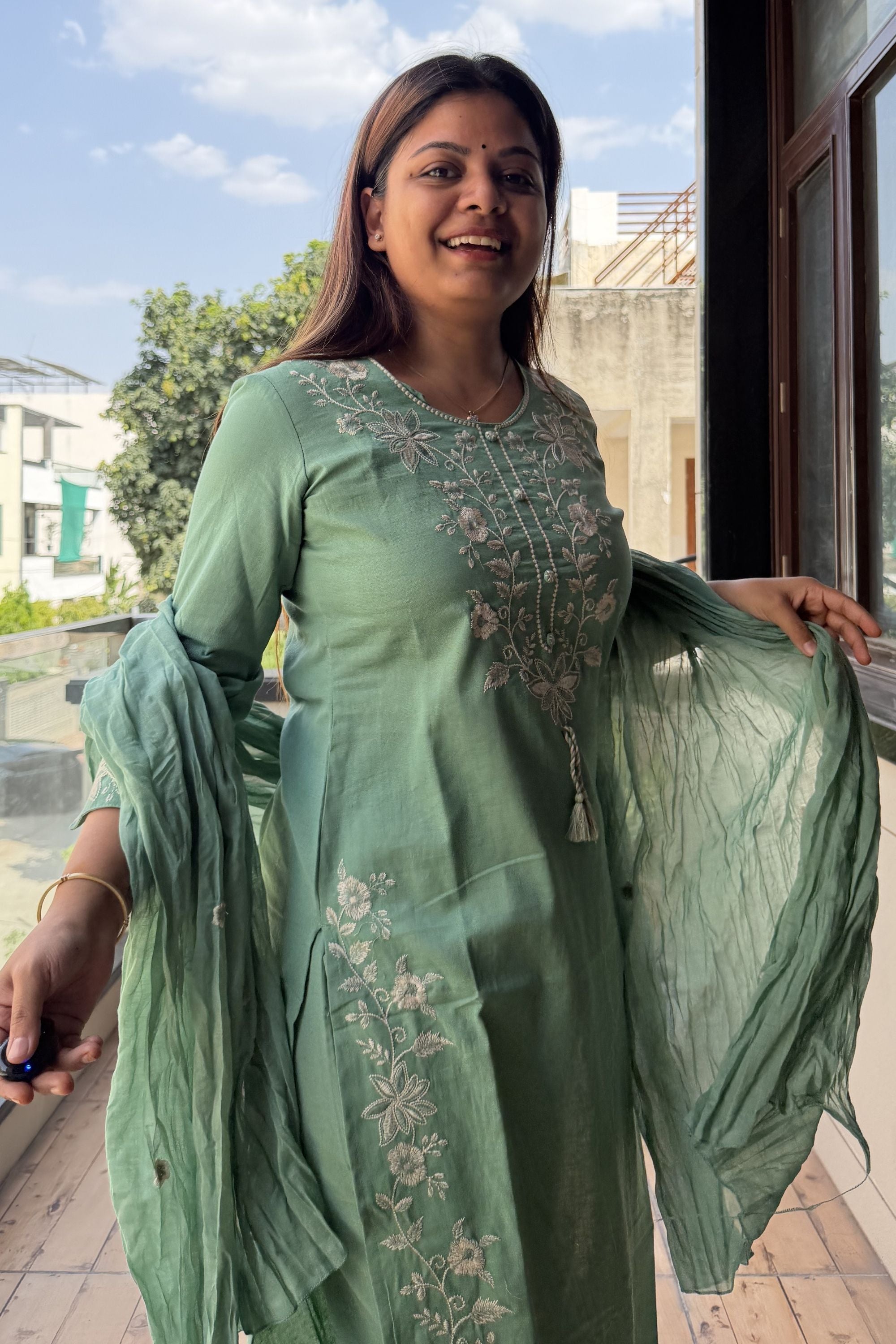 Dupatta Pant Set