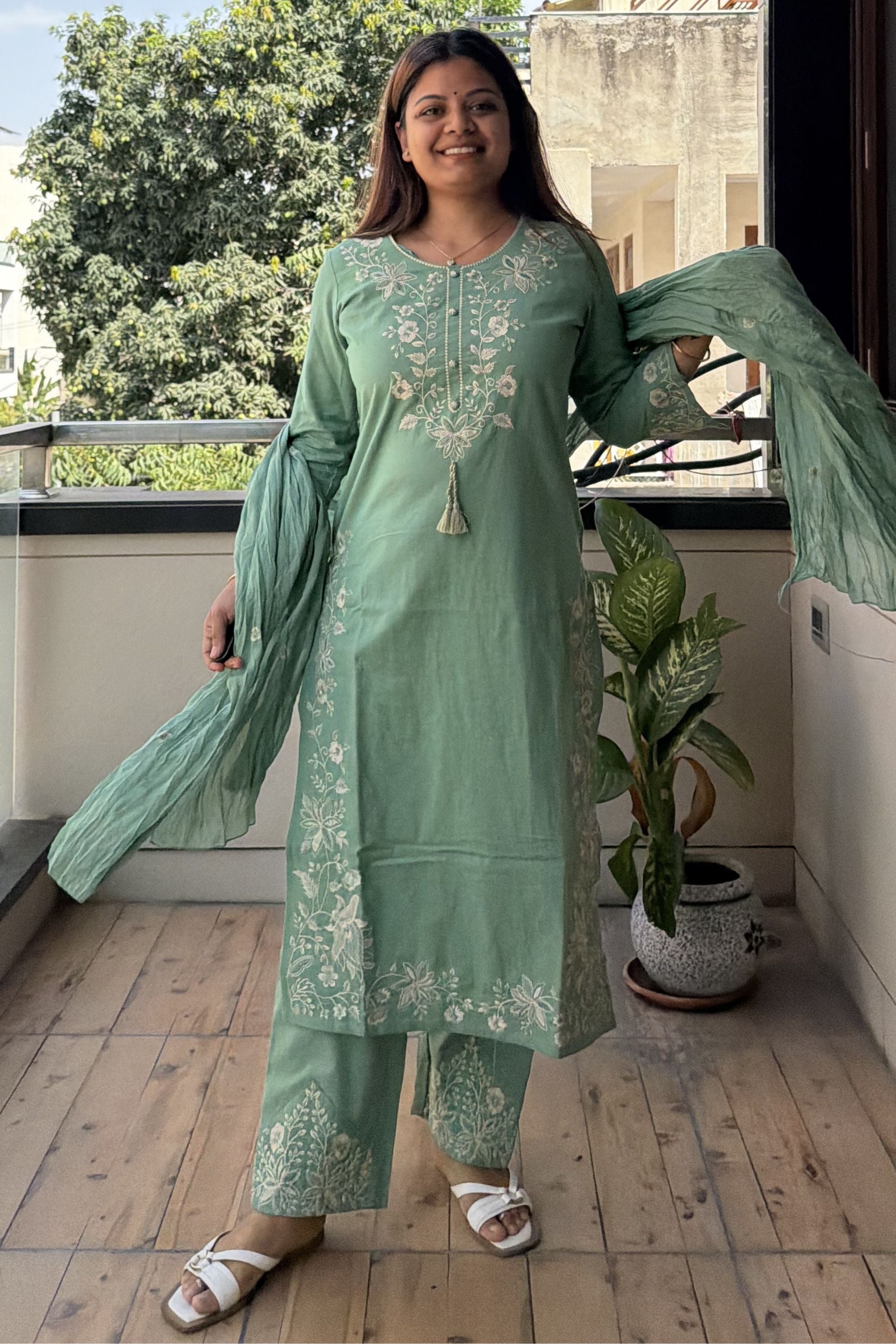 Dupatta Pant Set