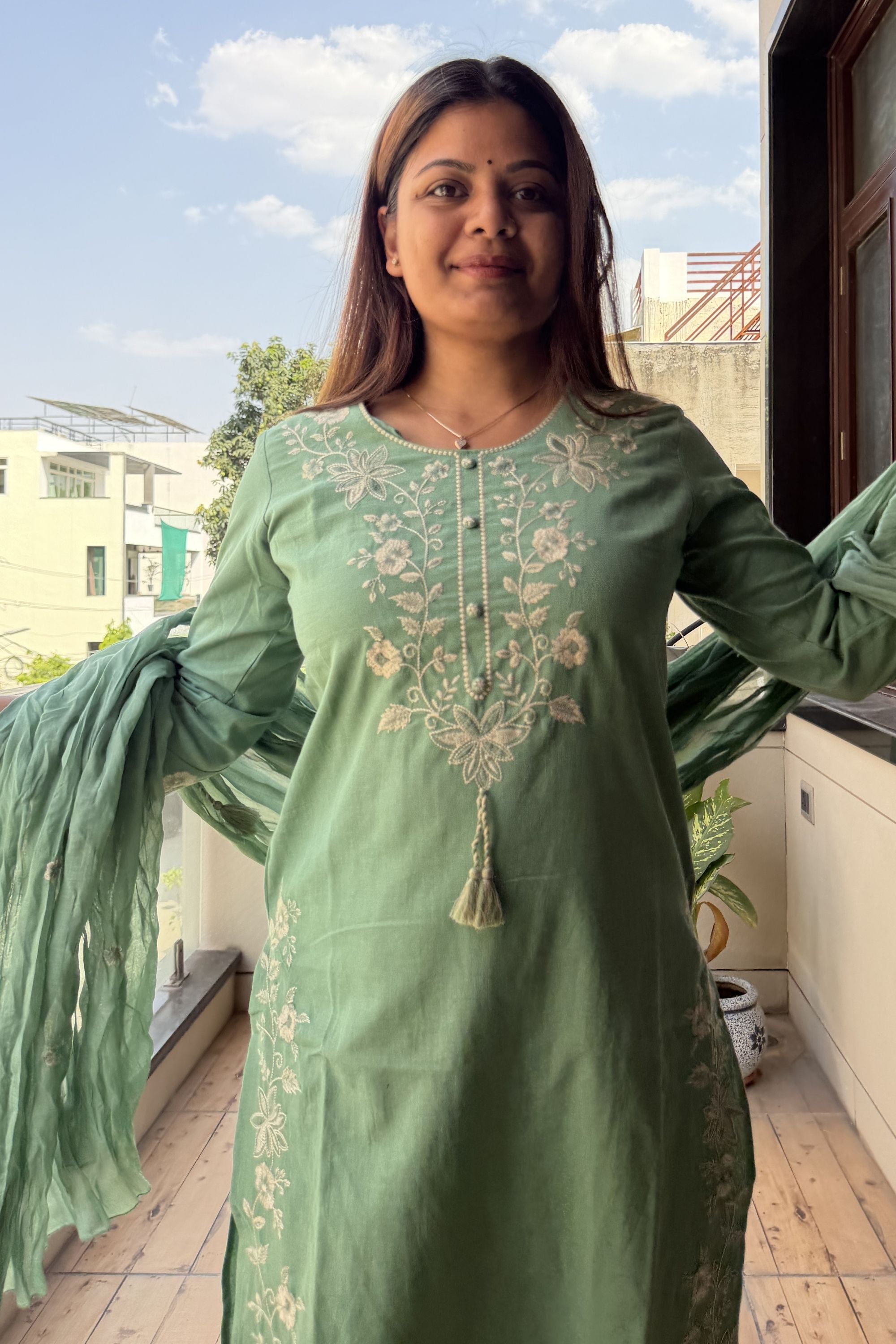 Dupatta Pant Set