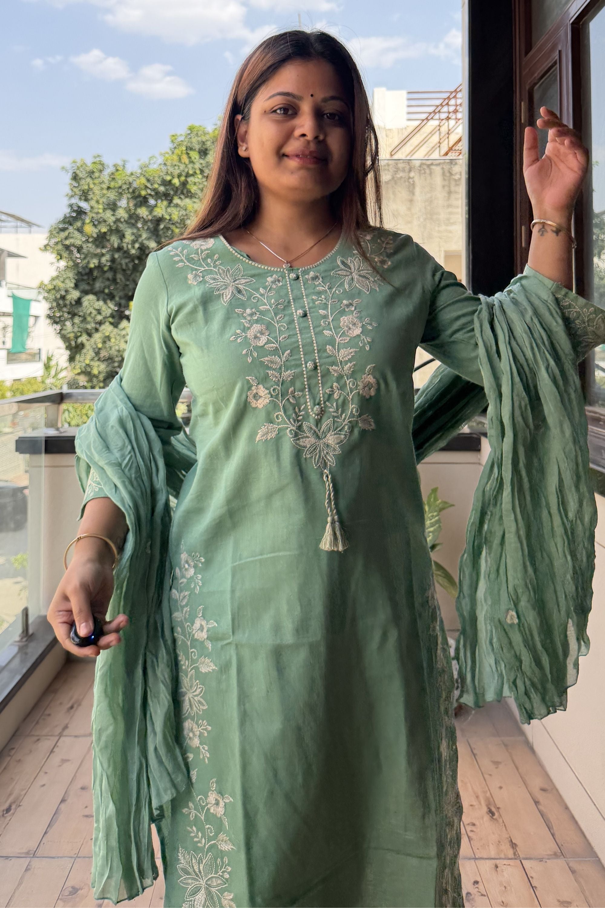 Dupatta Pant Set