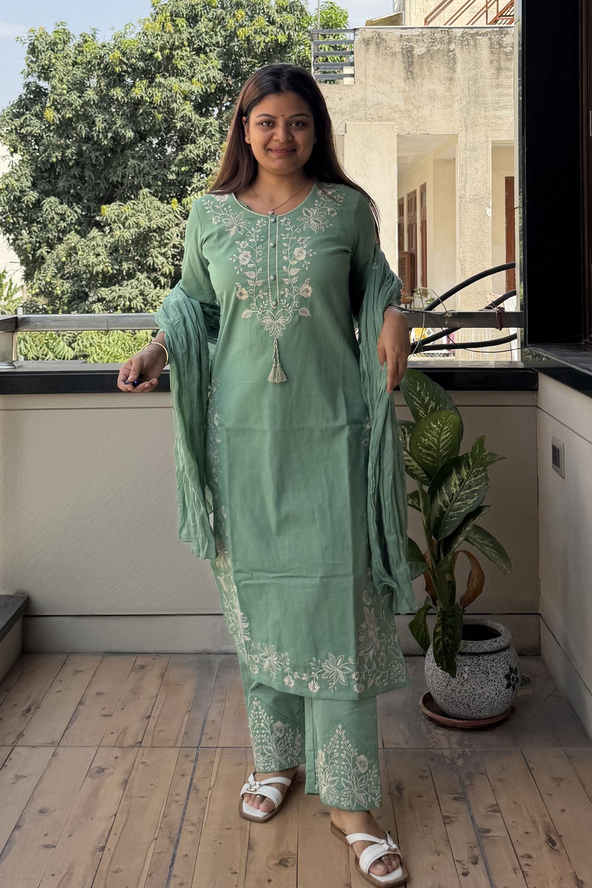 Dupatta Pant Set