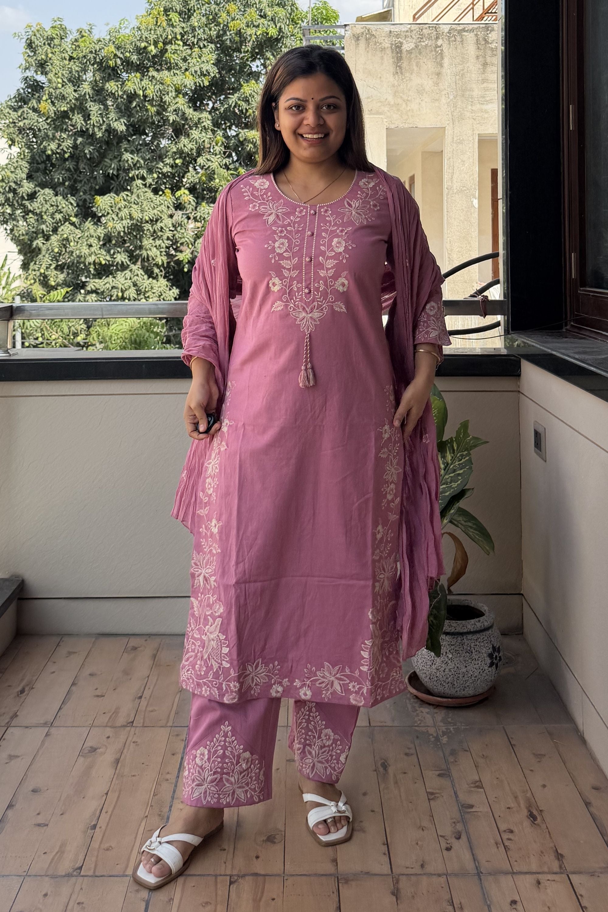 Dupatta Pant Set