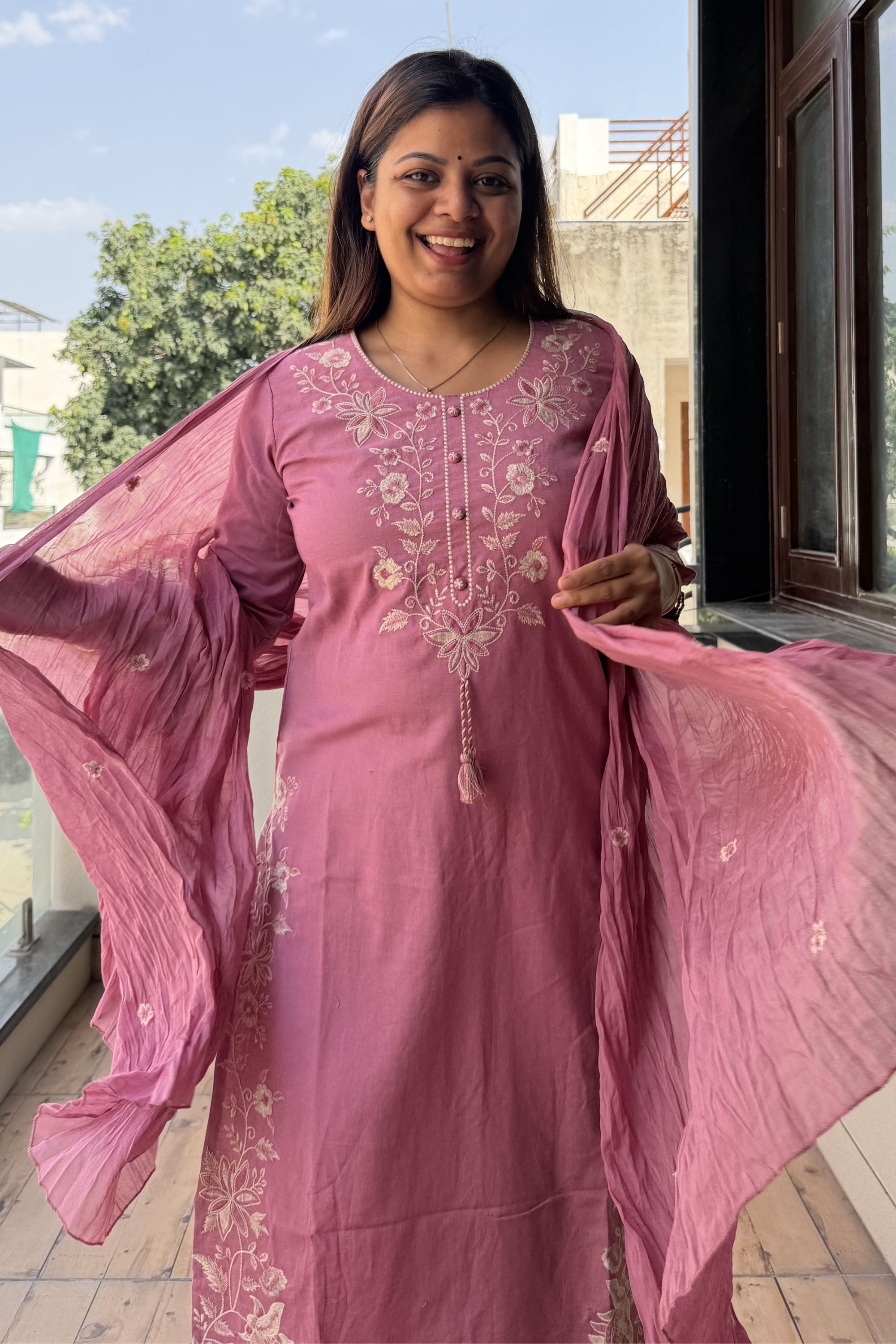 Dupatta Pant Set