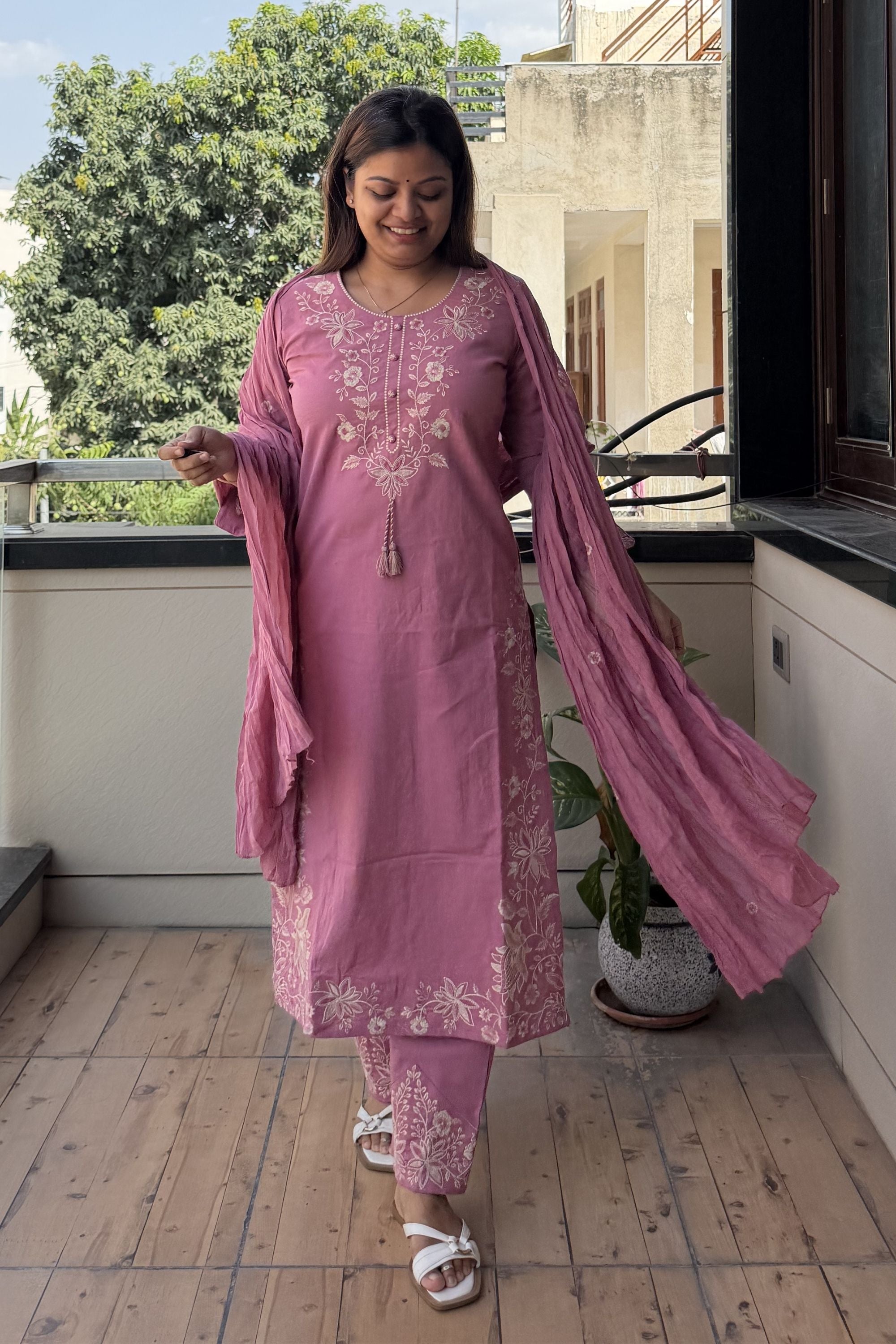 Dupatta Pant Set