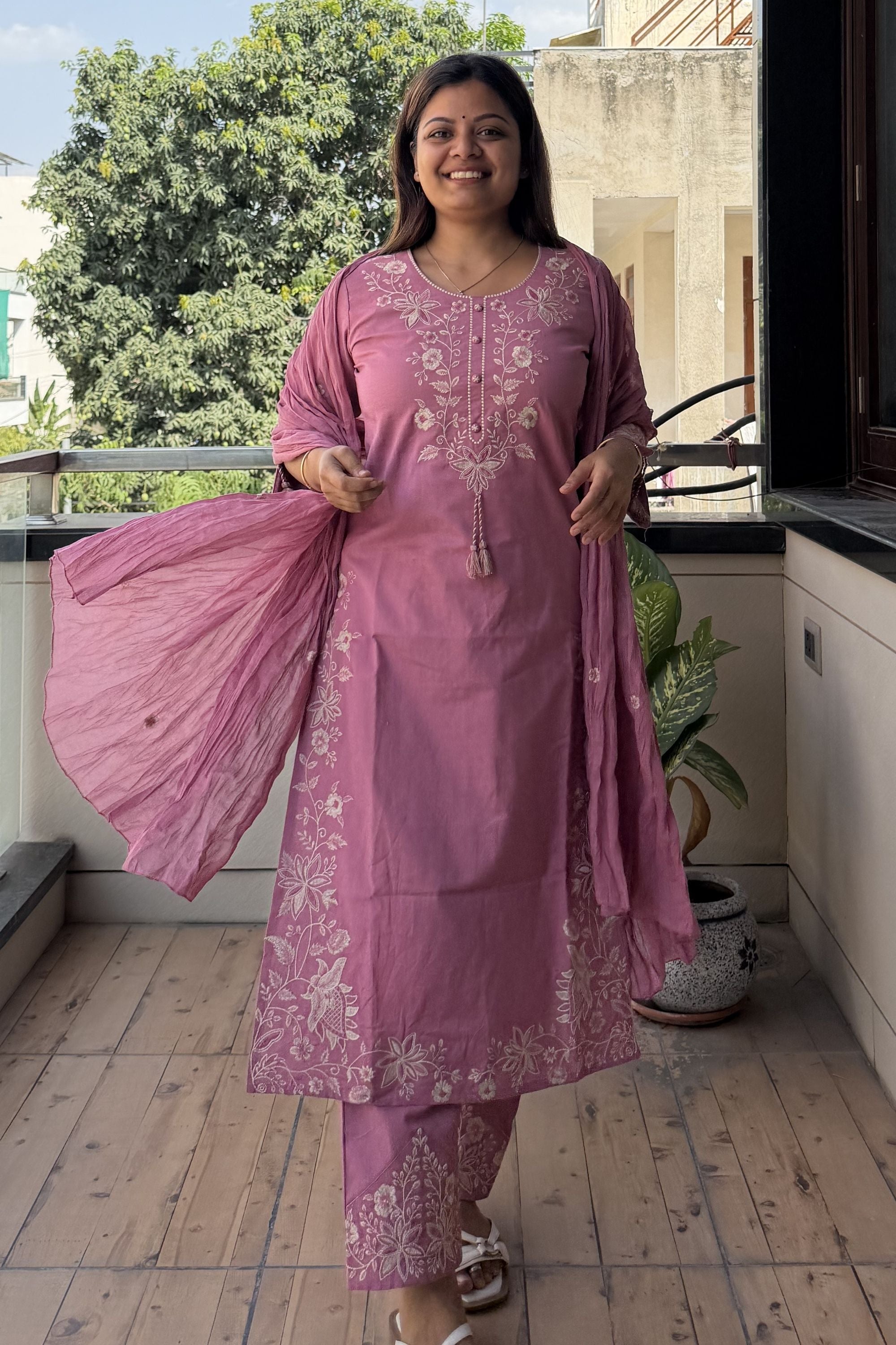 Dupatta Pant Set