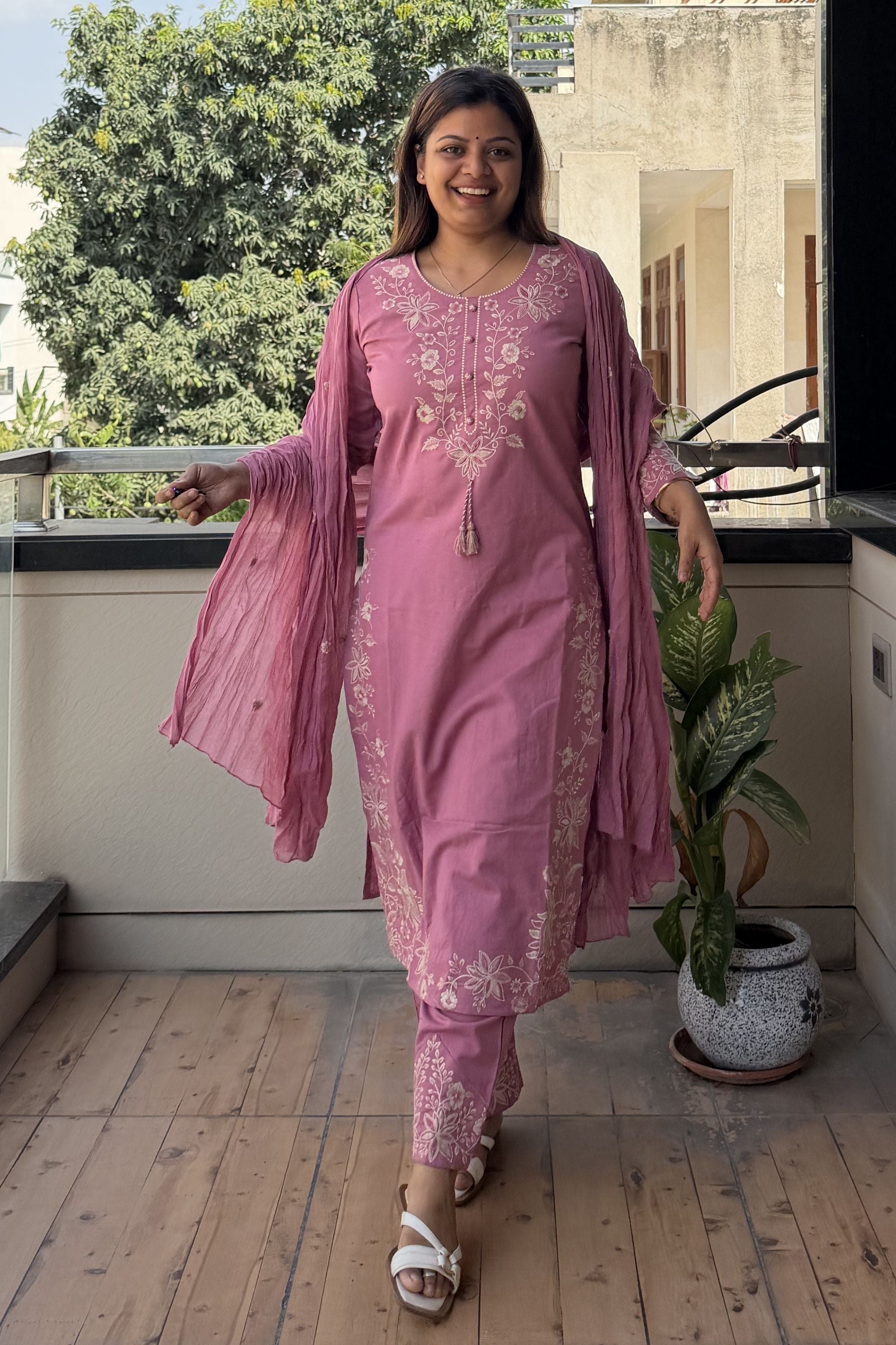 Dupatta Pant Set