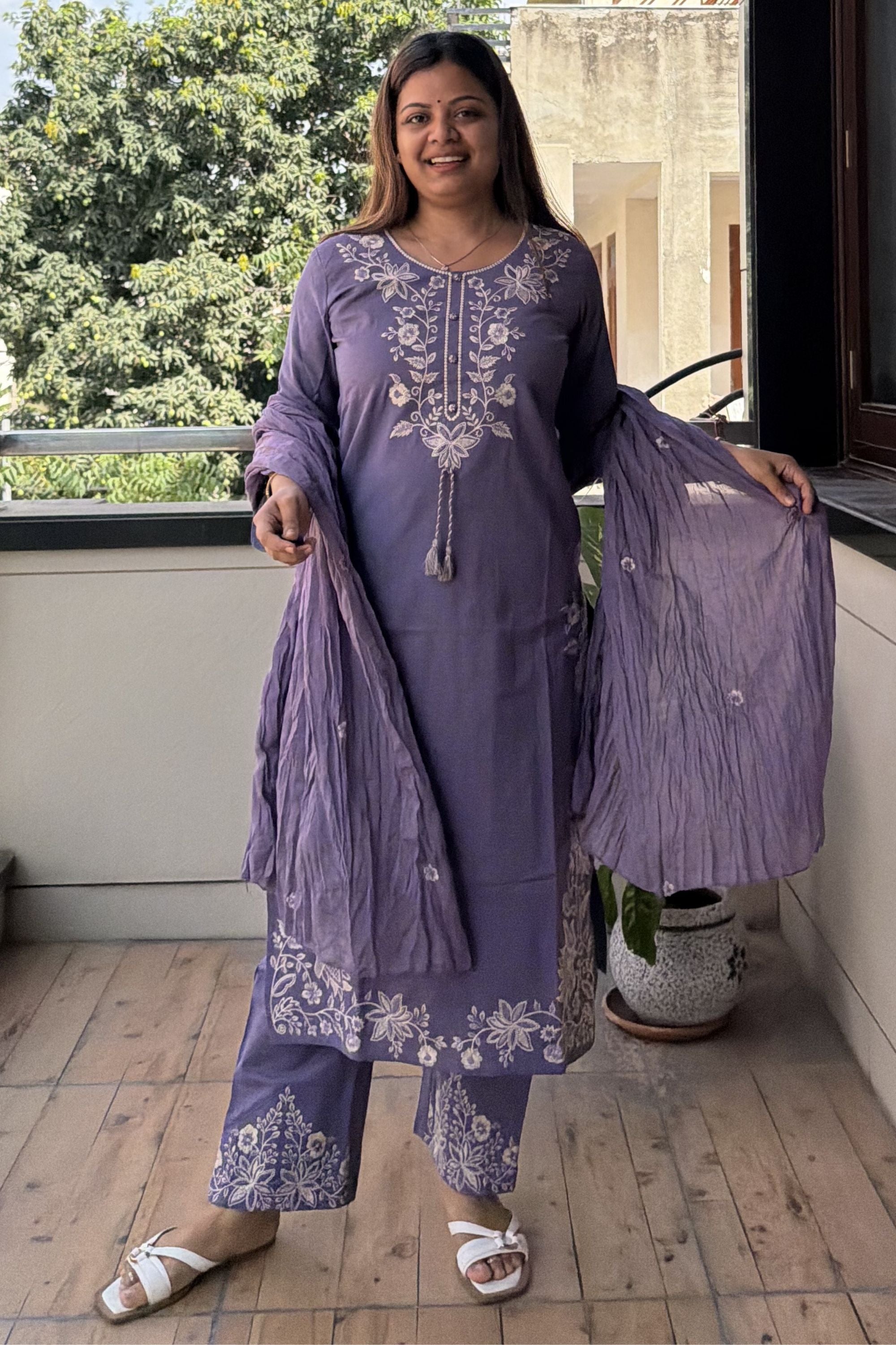 Dupatta Pant Set