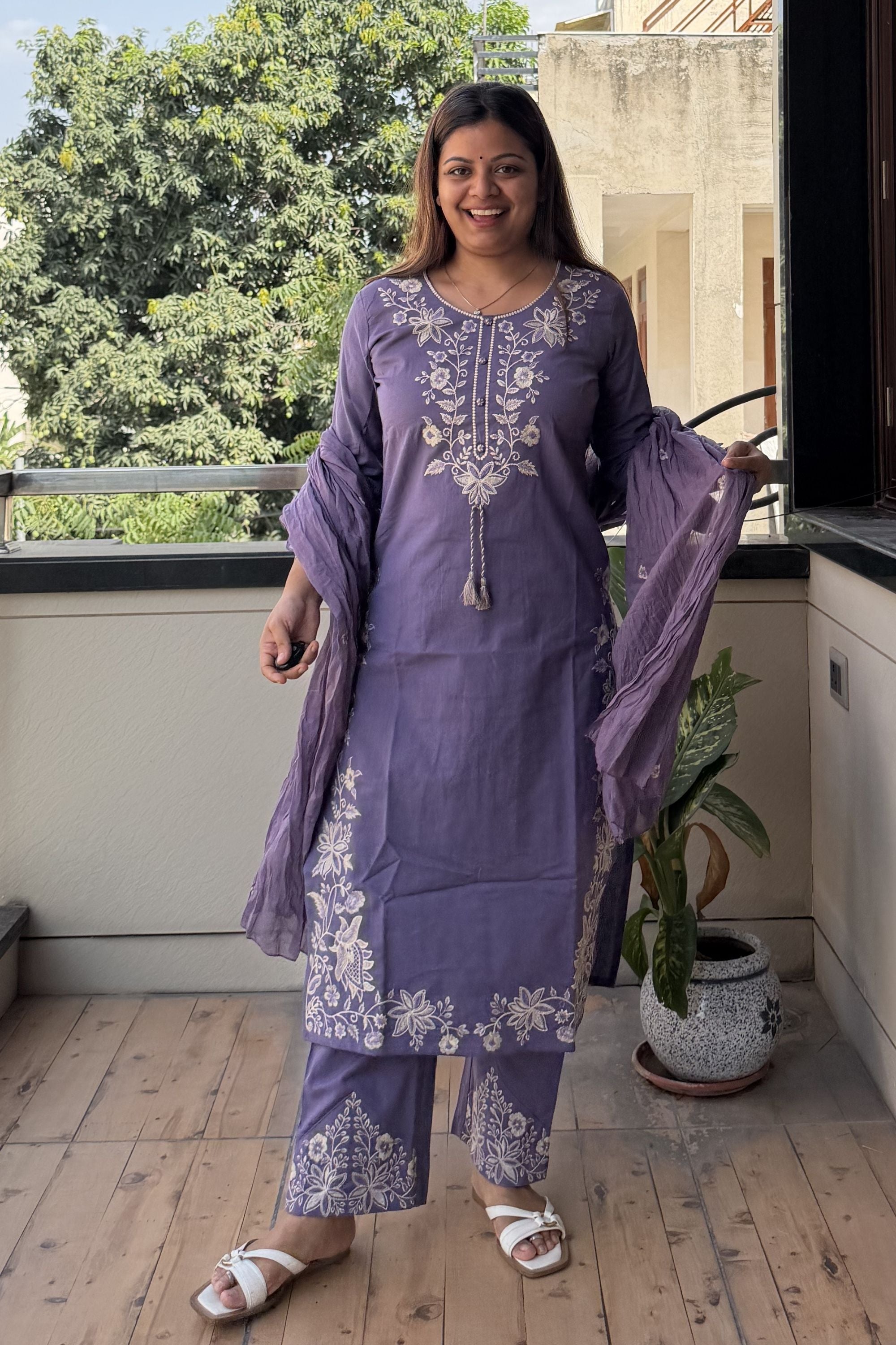 Dupatta Pant Set