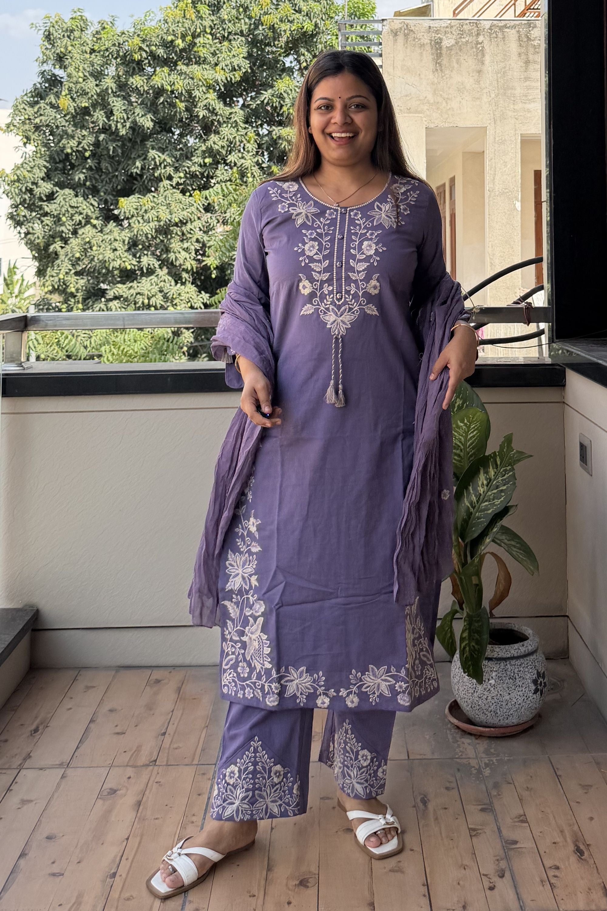 Dupatta Pant Set