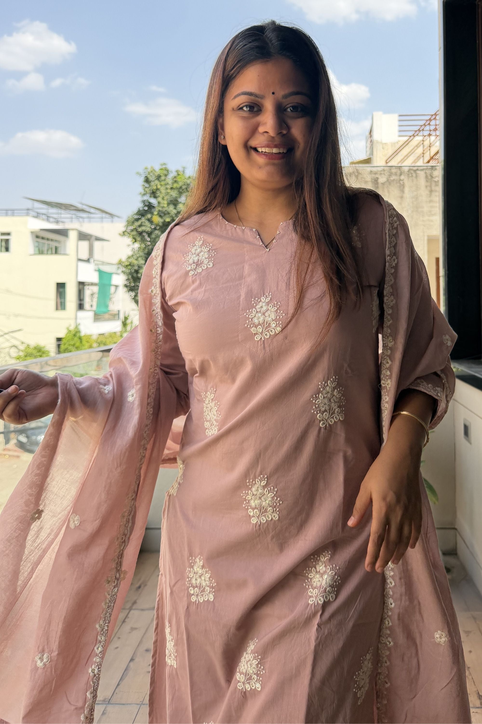 Dupatta Pant Set