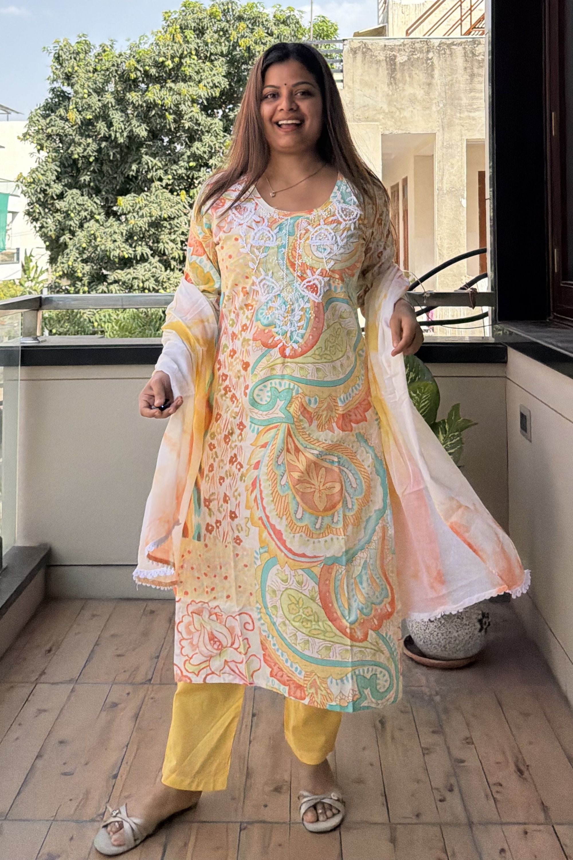 Dupatta Pant Set