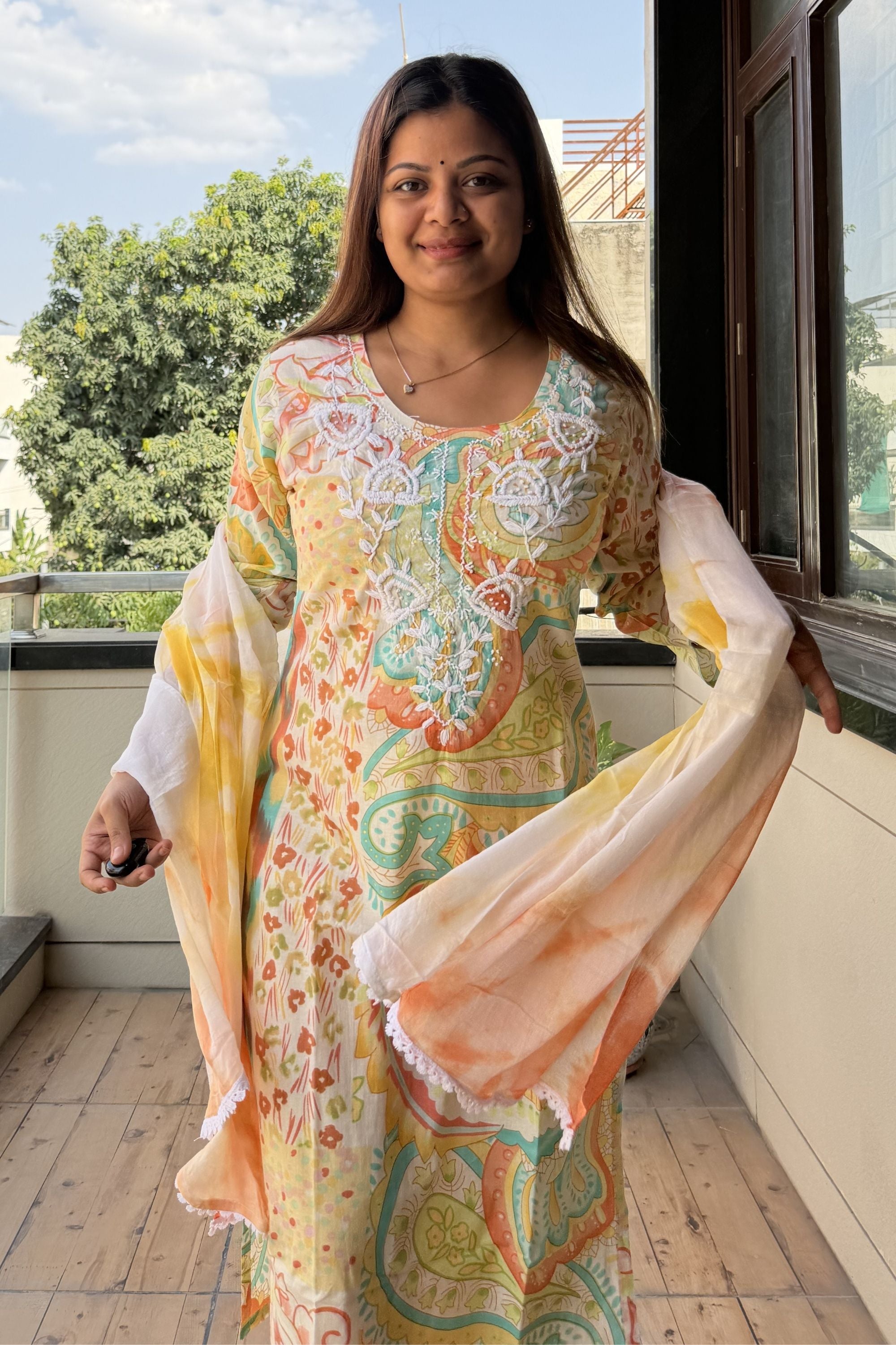 Dupatta Pant Set