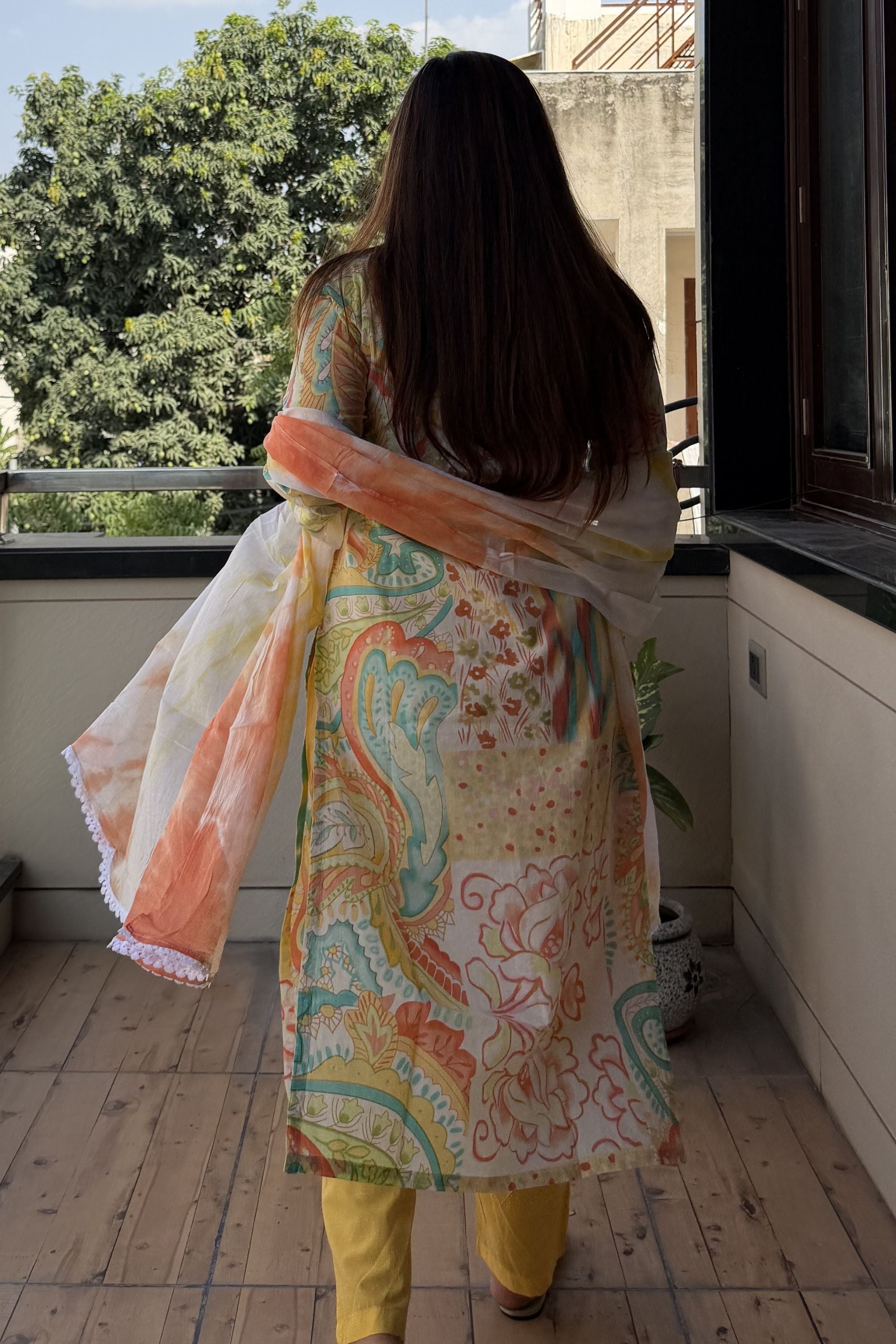 Dupatta Pant Set
