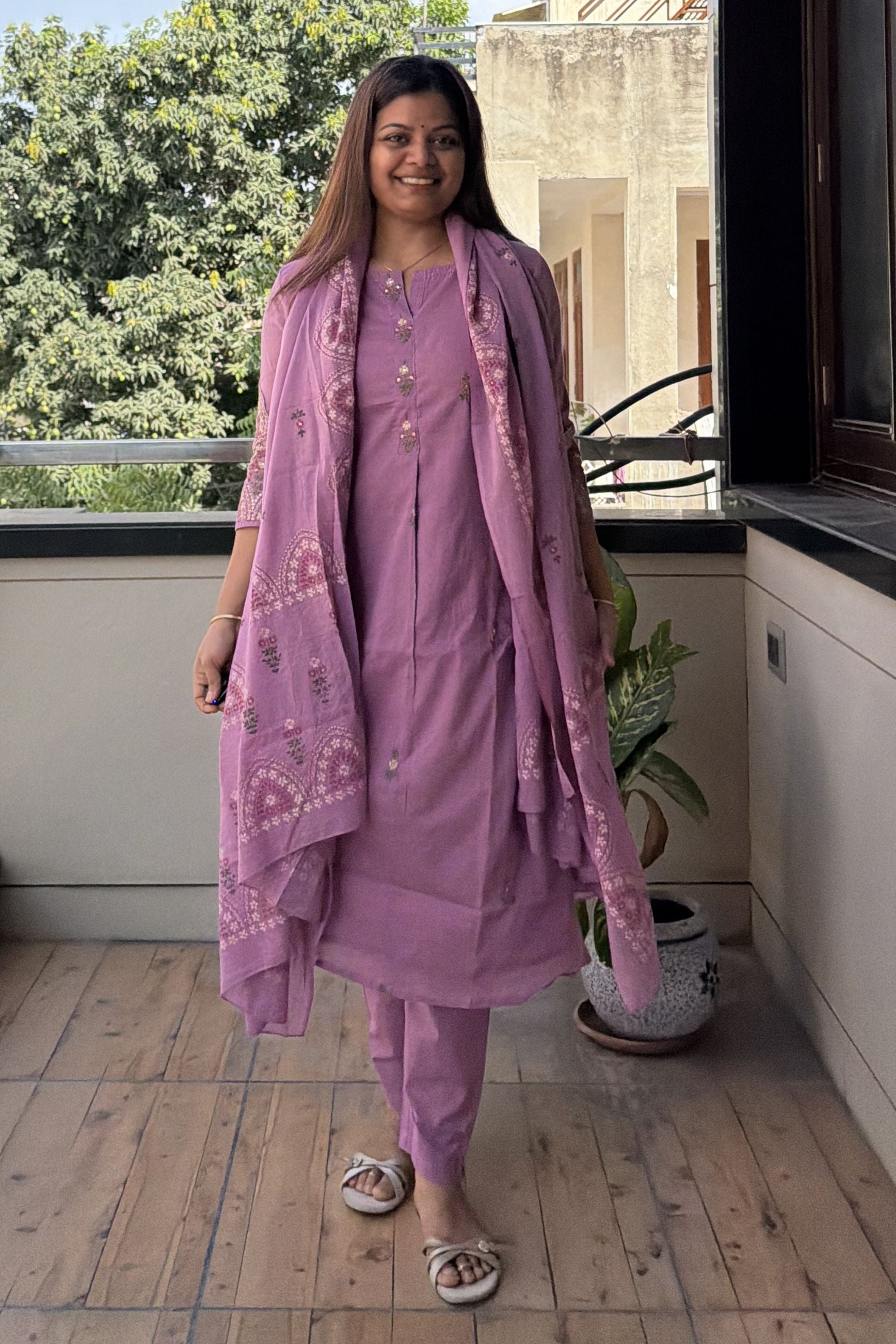 Dupatta Pant Set