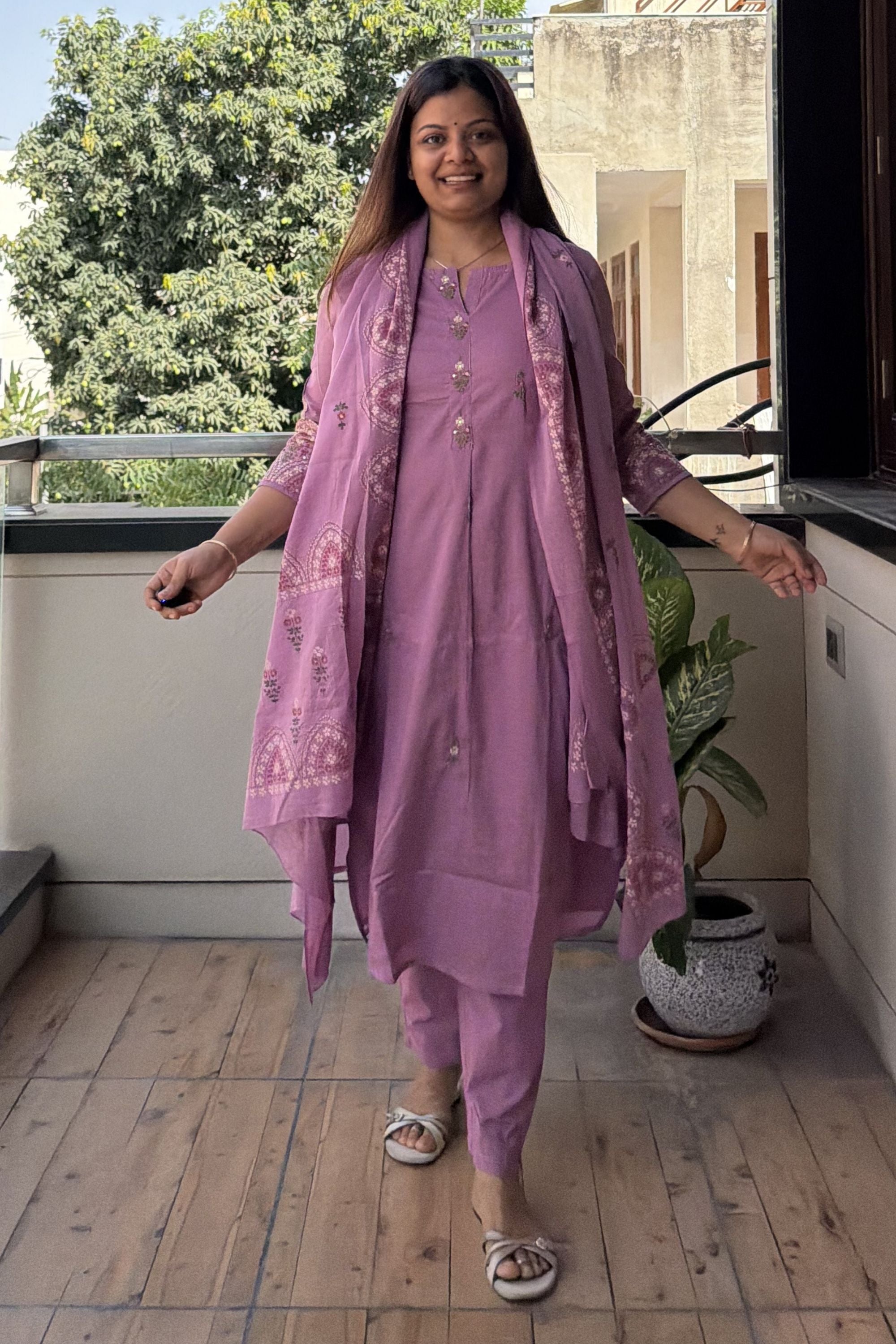 Dupatta Pant Set