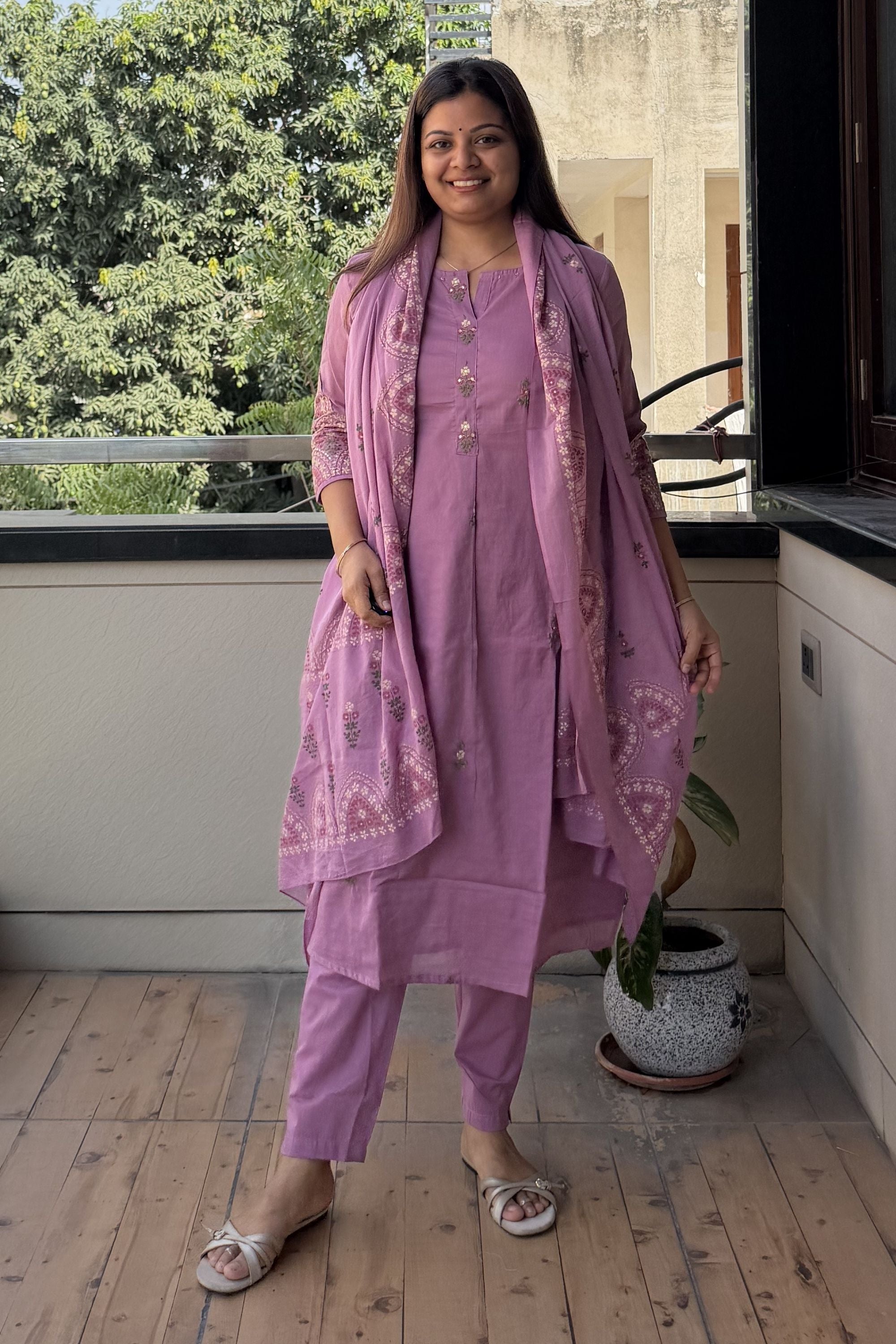 Dupatta Pant Set