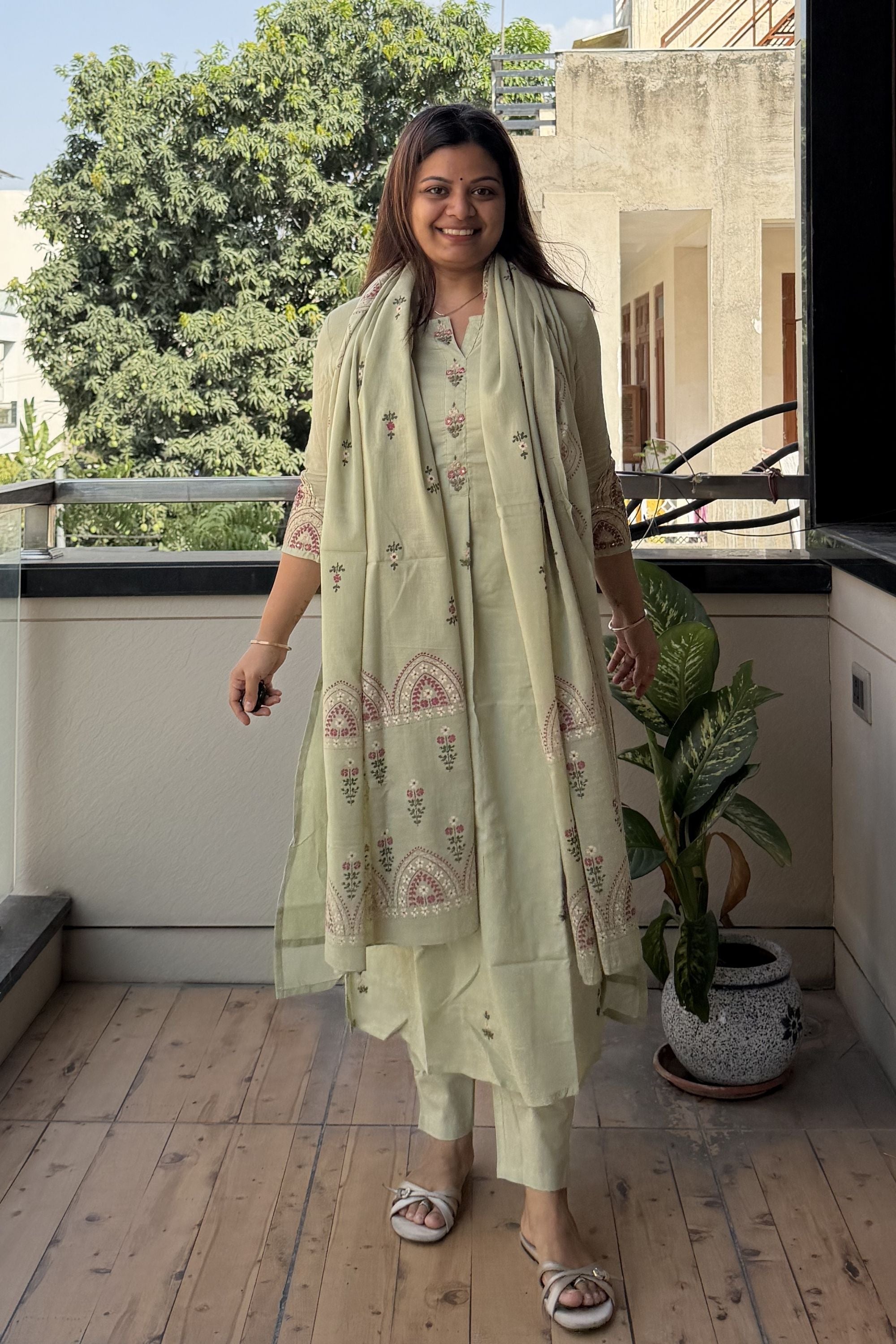 Dupatta Pant Set