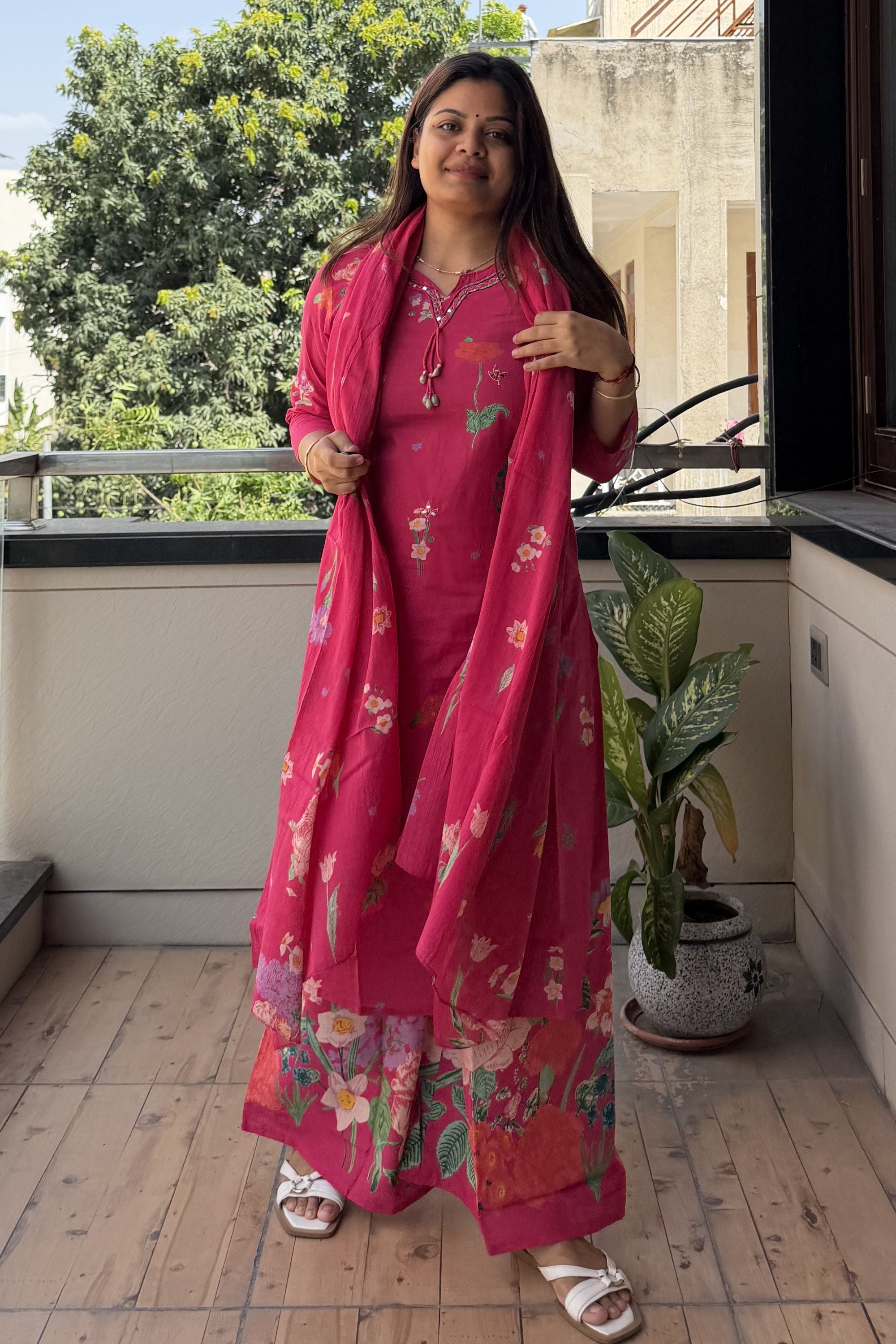 Dupatta Pant Set