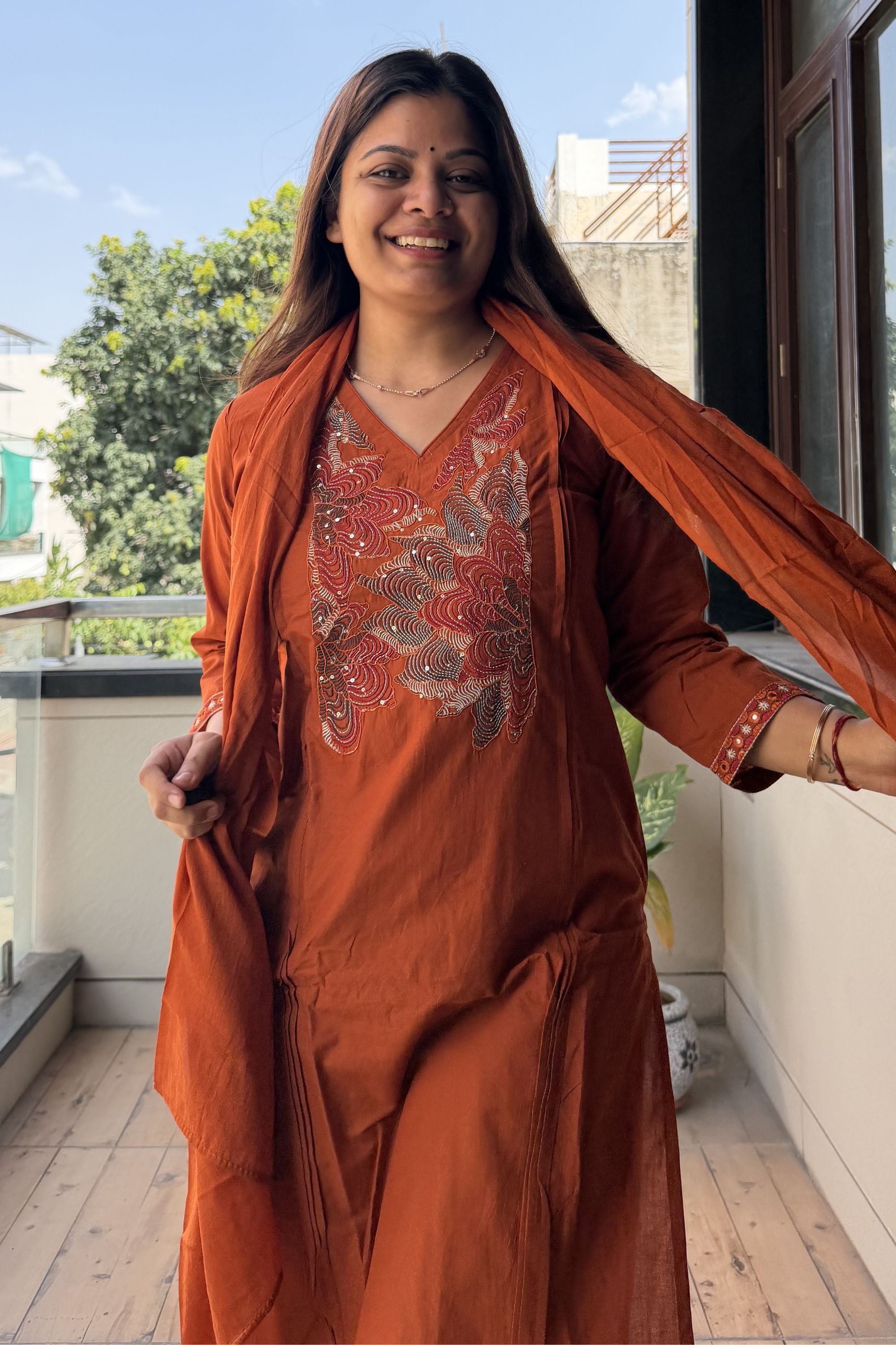 Dupatta Pant Set