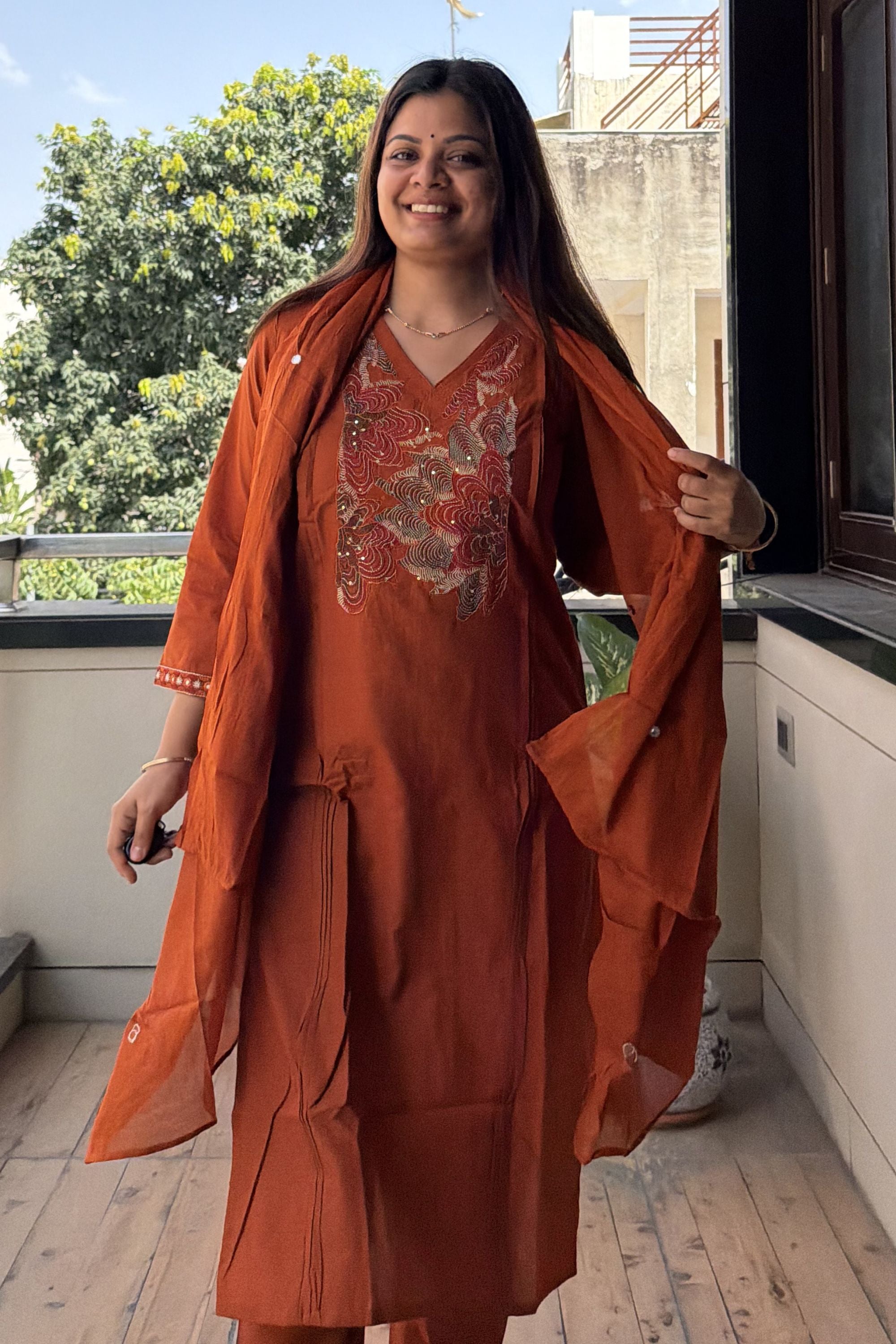 Dupatta Pant Set