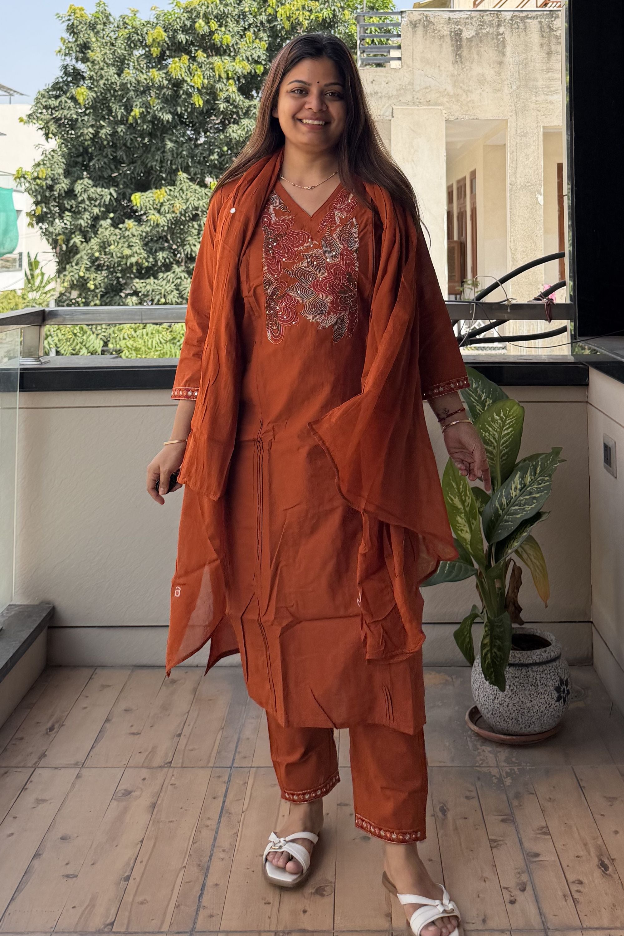 Dupatta Pant Set