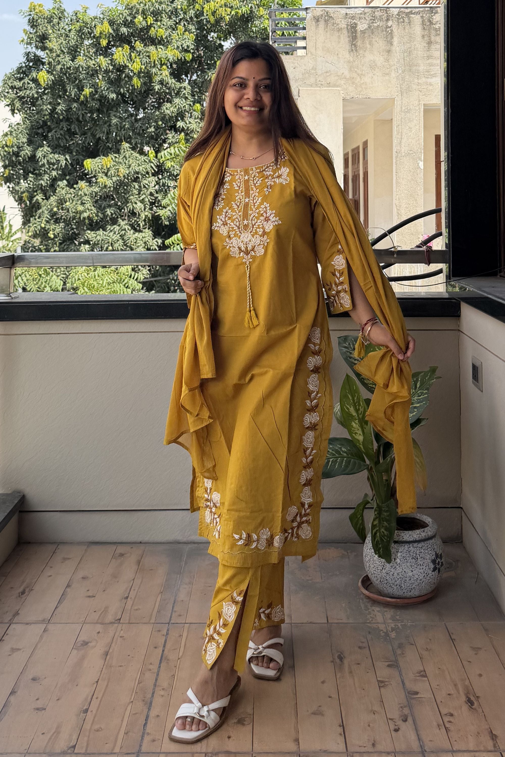 Dupatta Pant Set