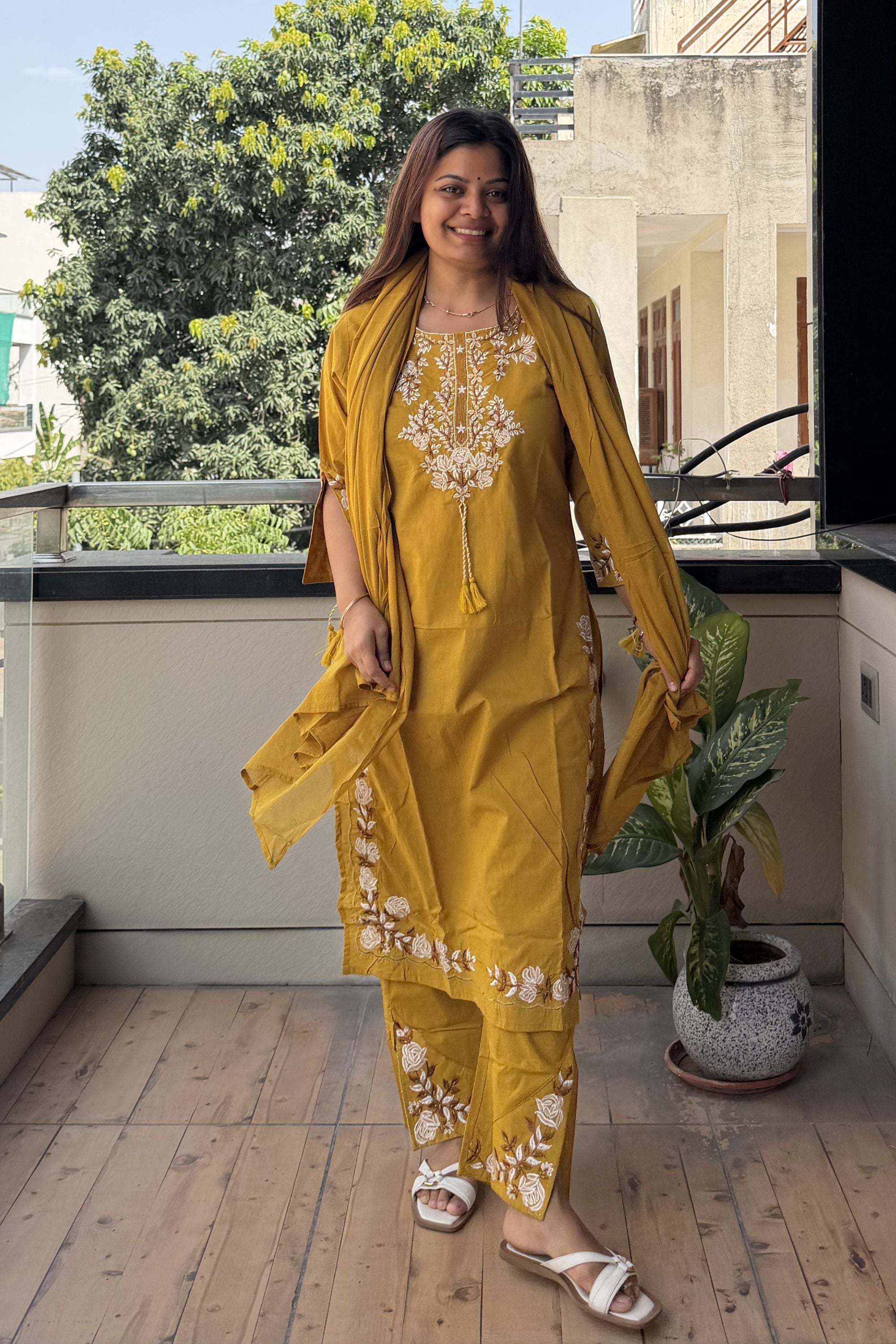 Dupatta Pant Set