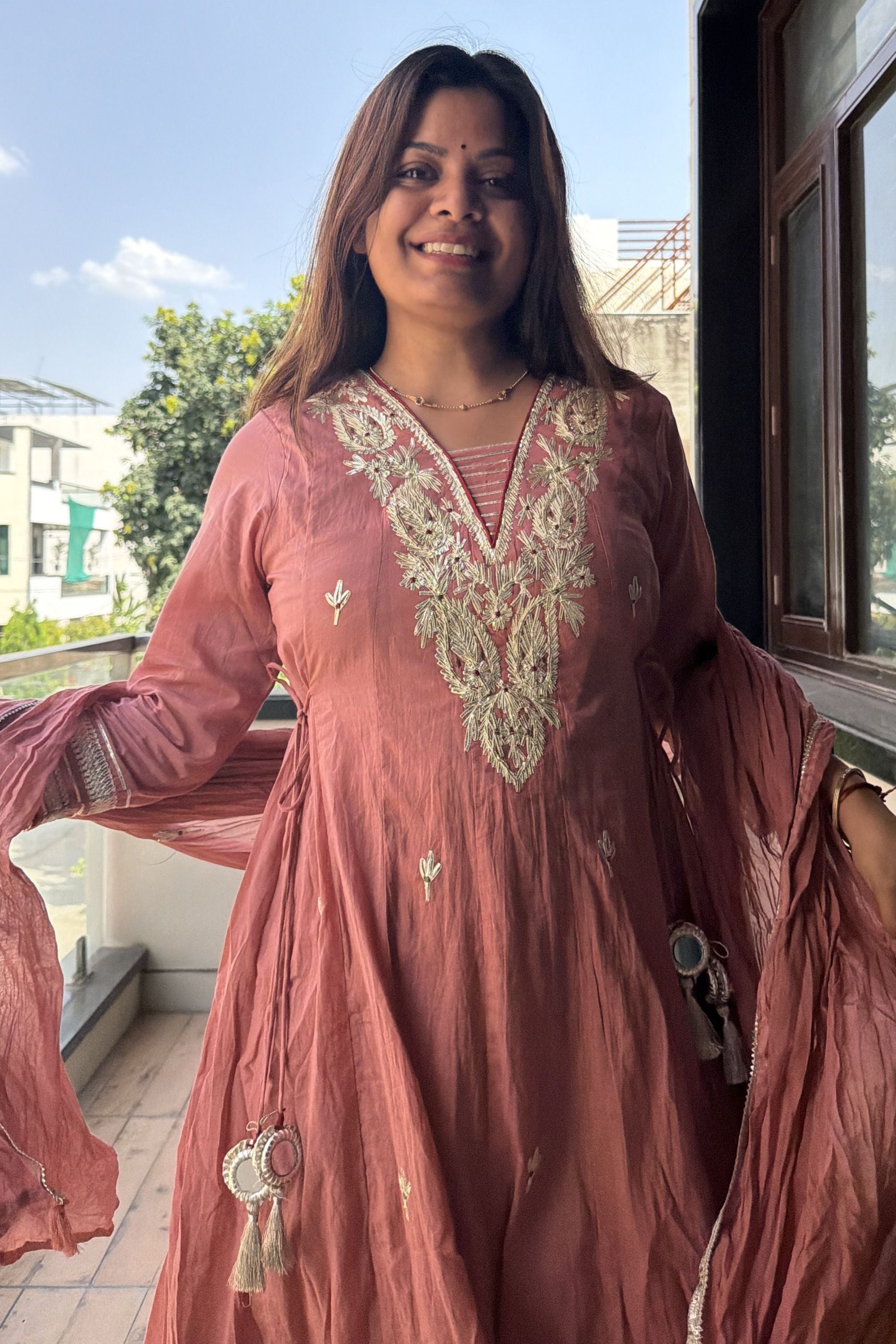 Gotta Patti Anarkali Set