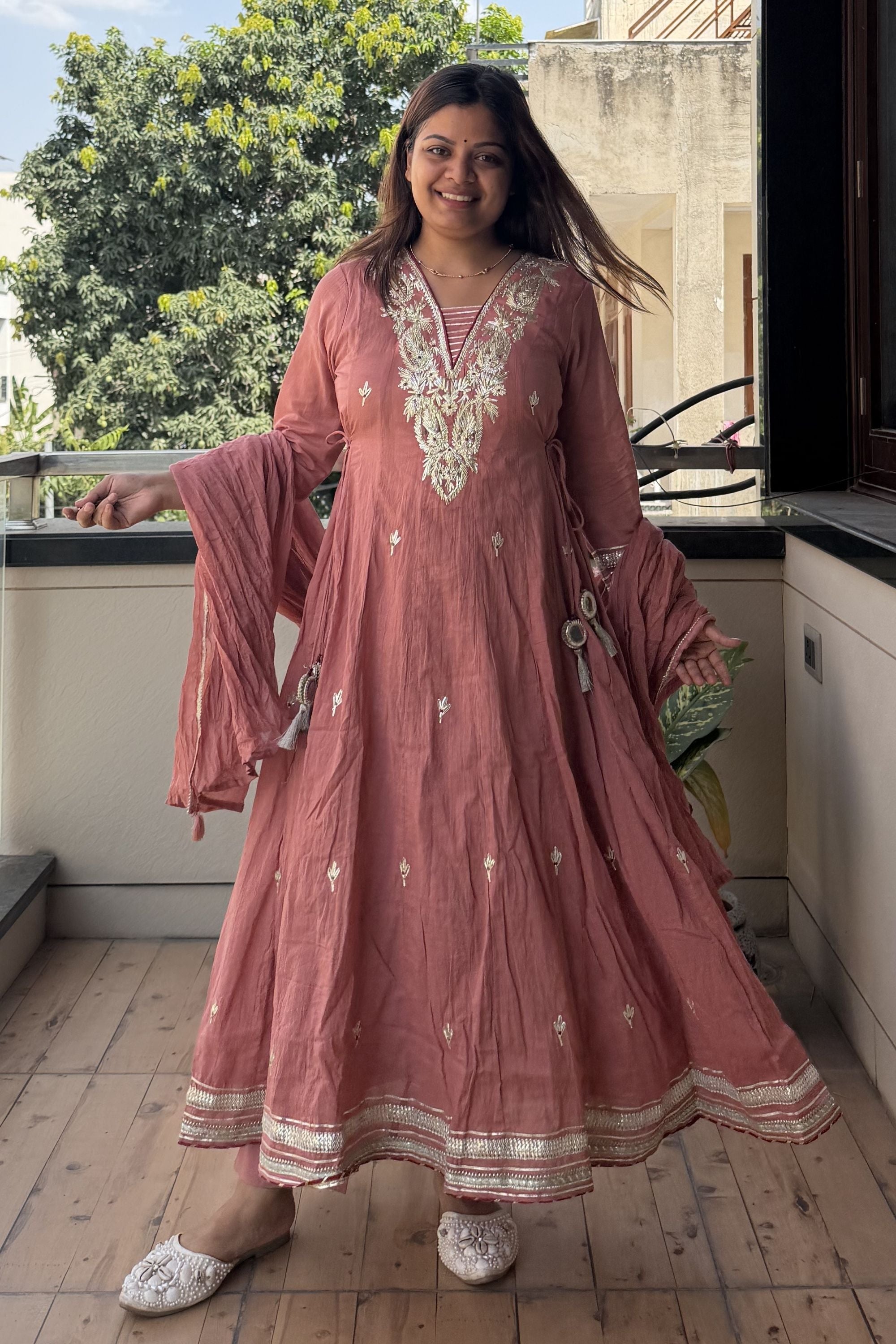 Gotta Patti Anarkali Set