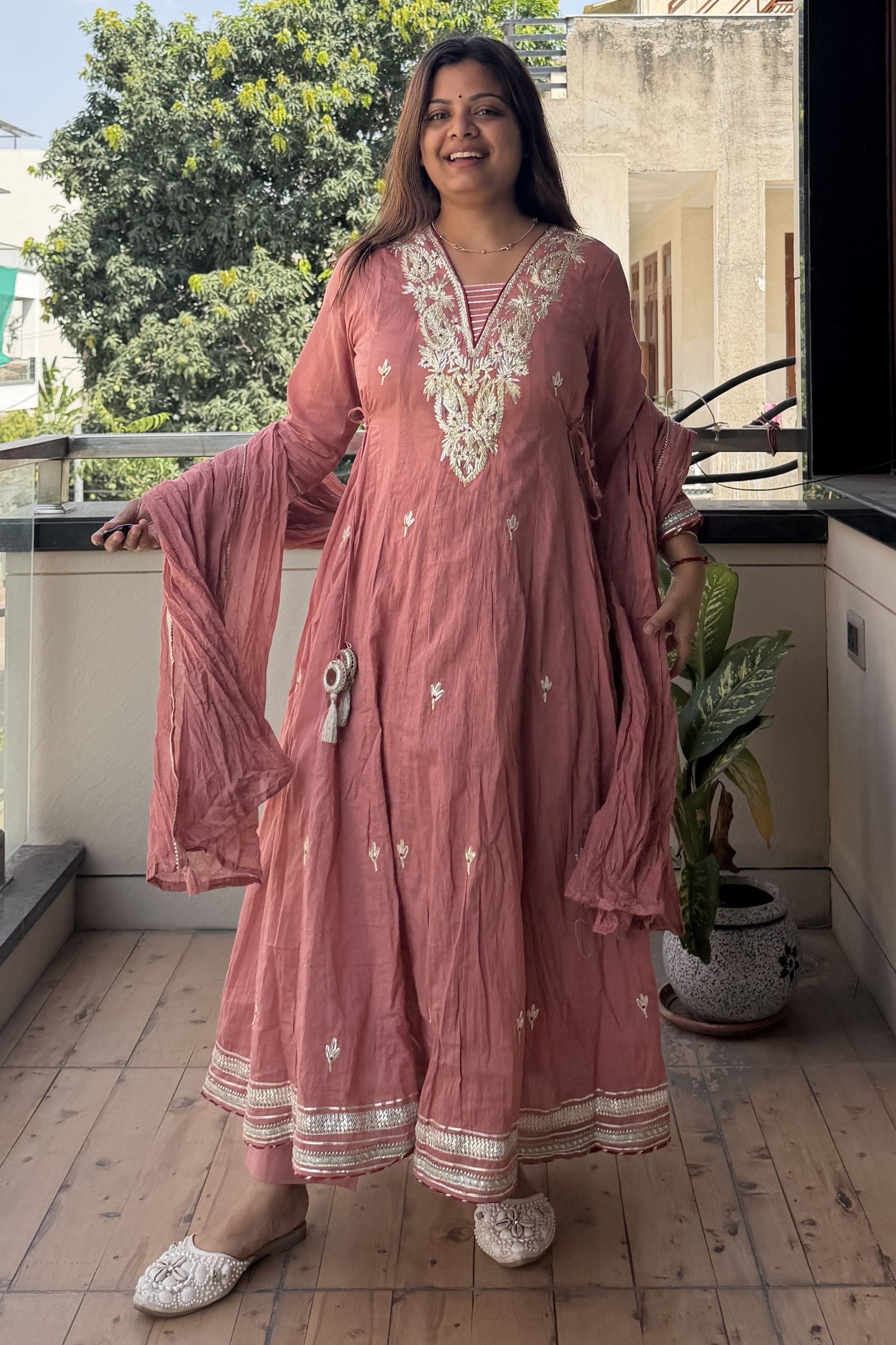 Gotta Patti Anarkali Set