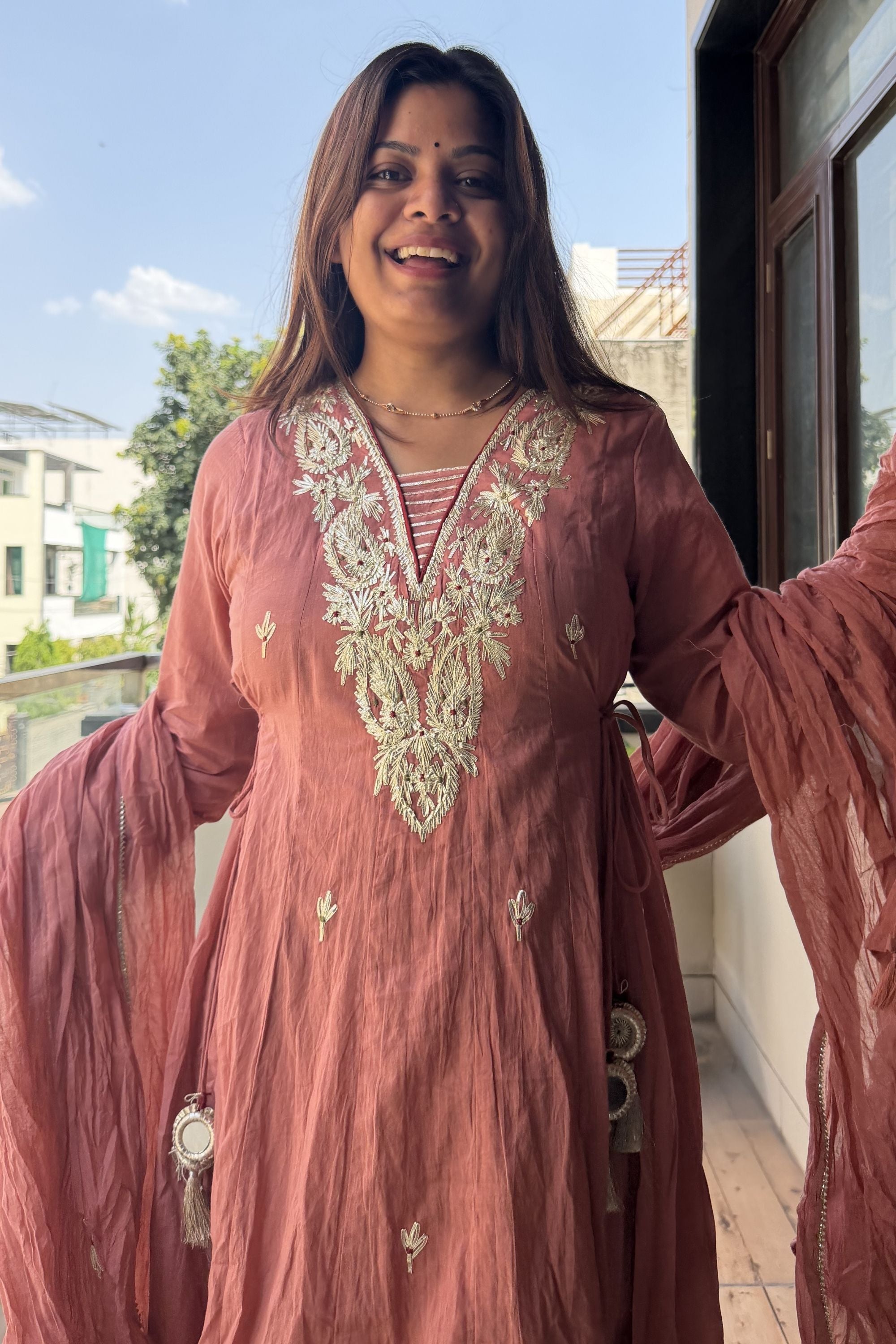 Gotta Patti Anarkali Set
