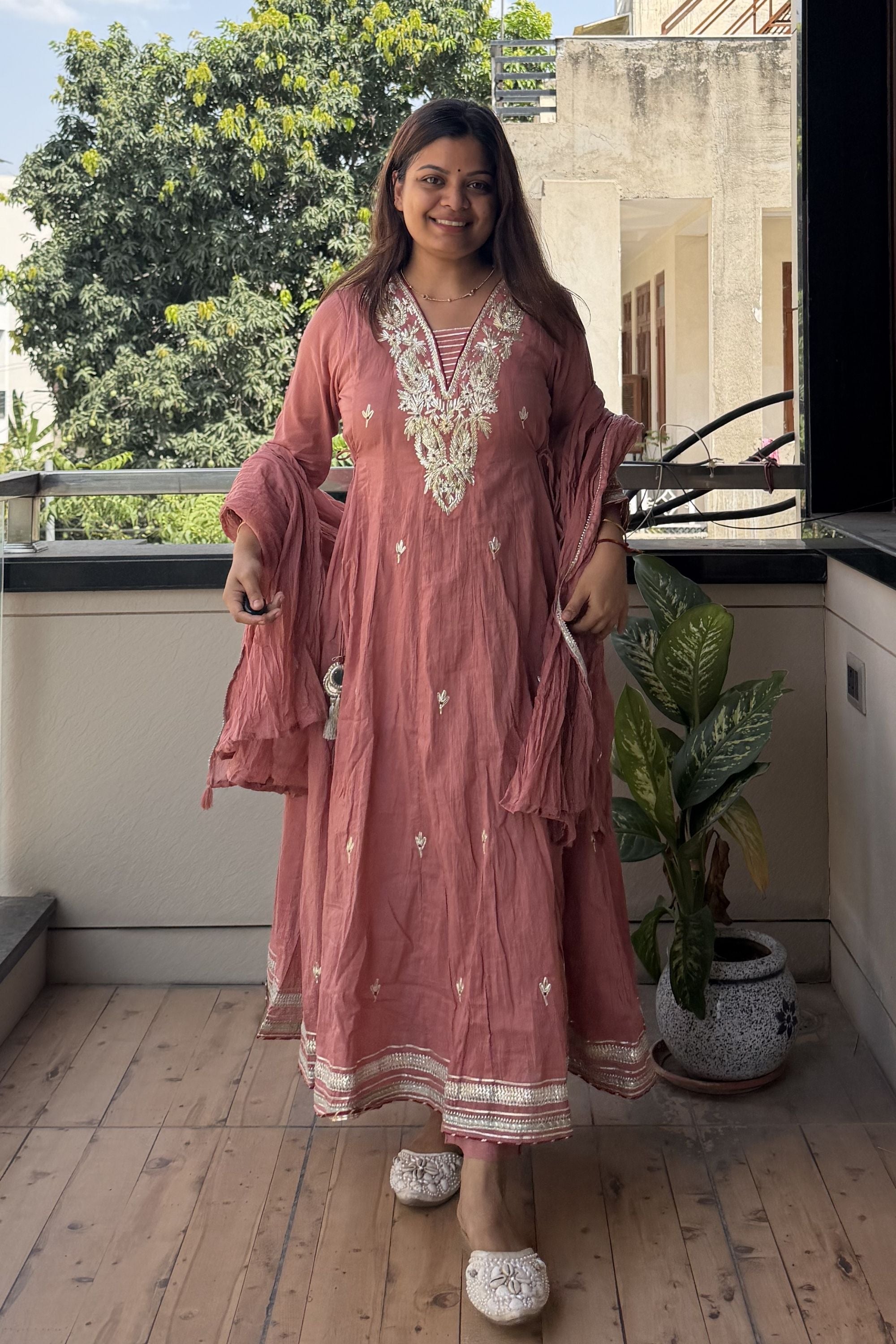 Gotta Patti Anarkali Set