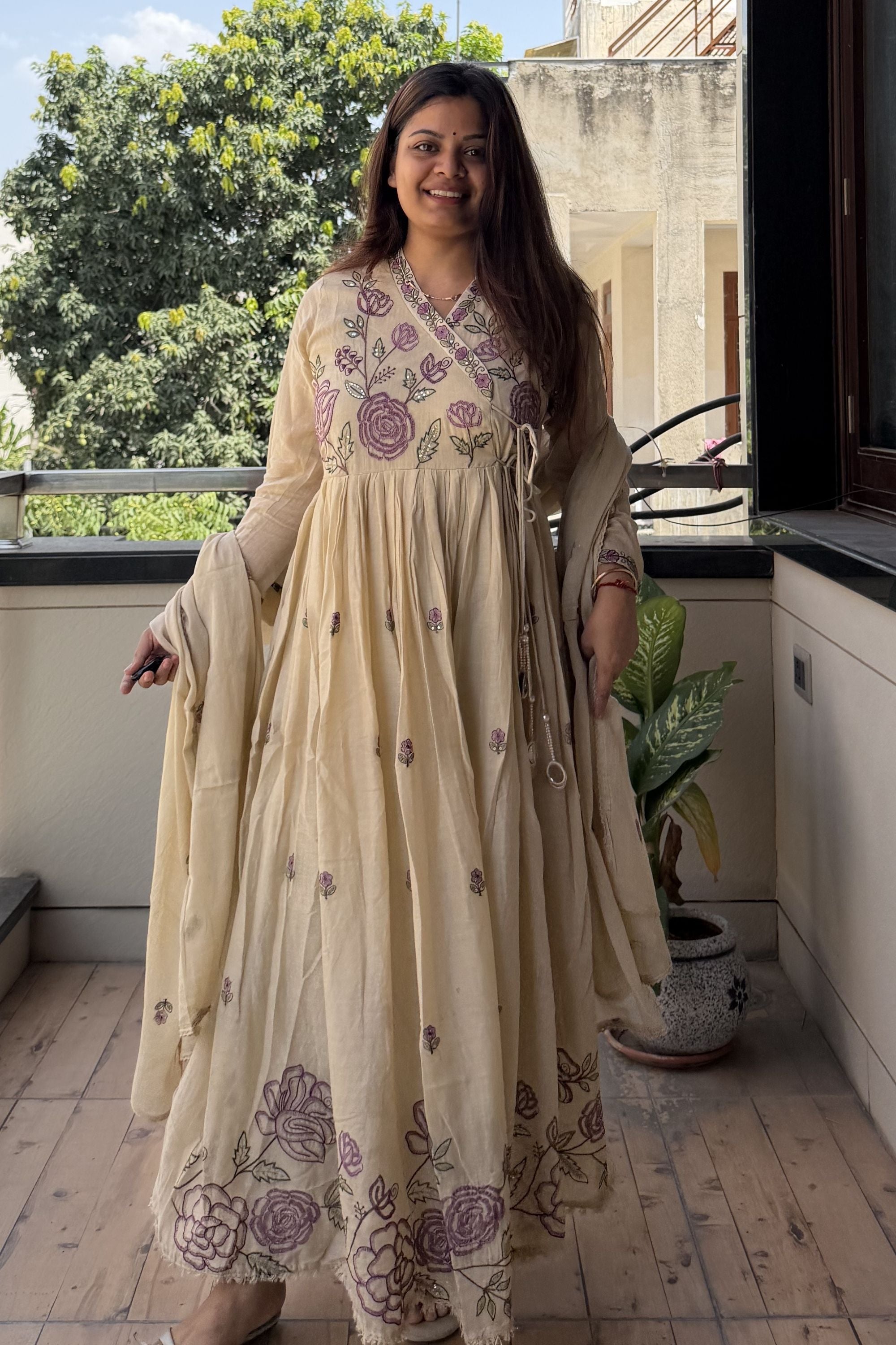 Anarkali dupatta Set