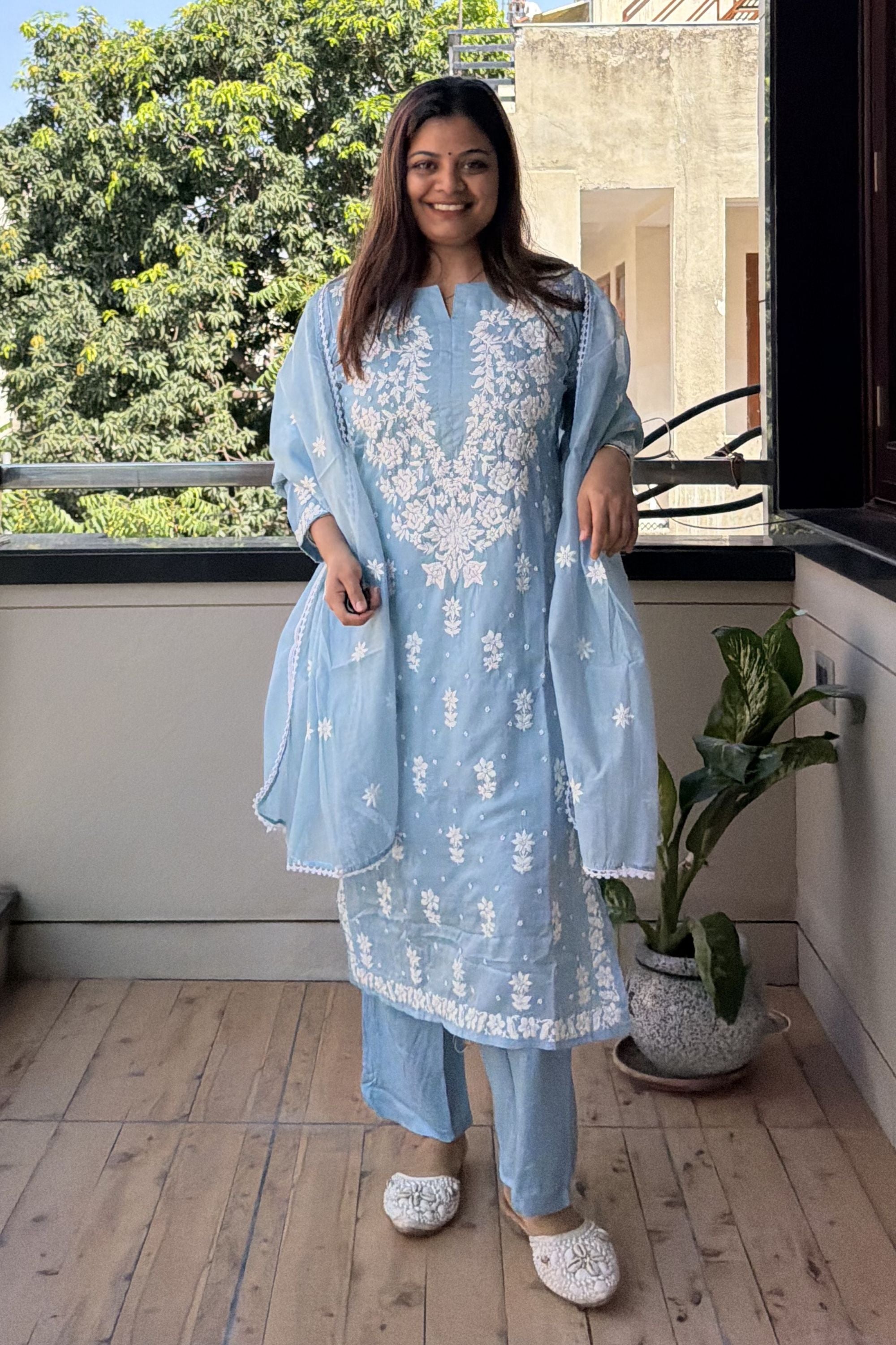 Dupatta Pant Set
